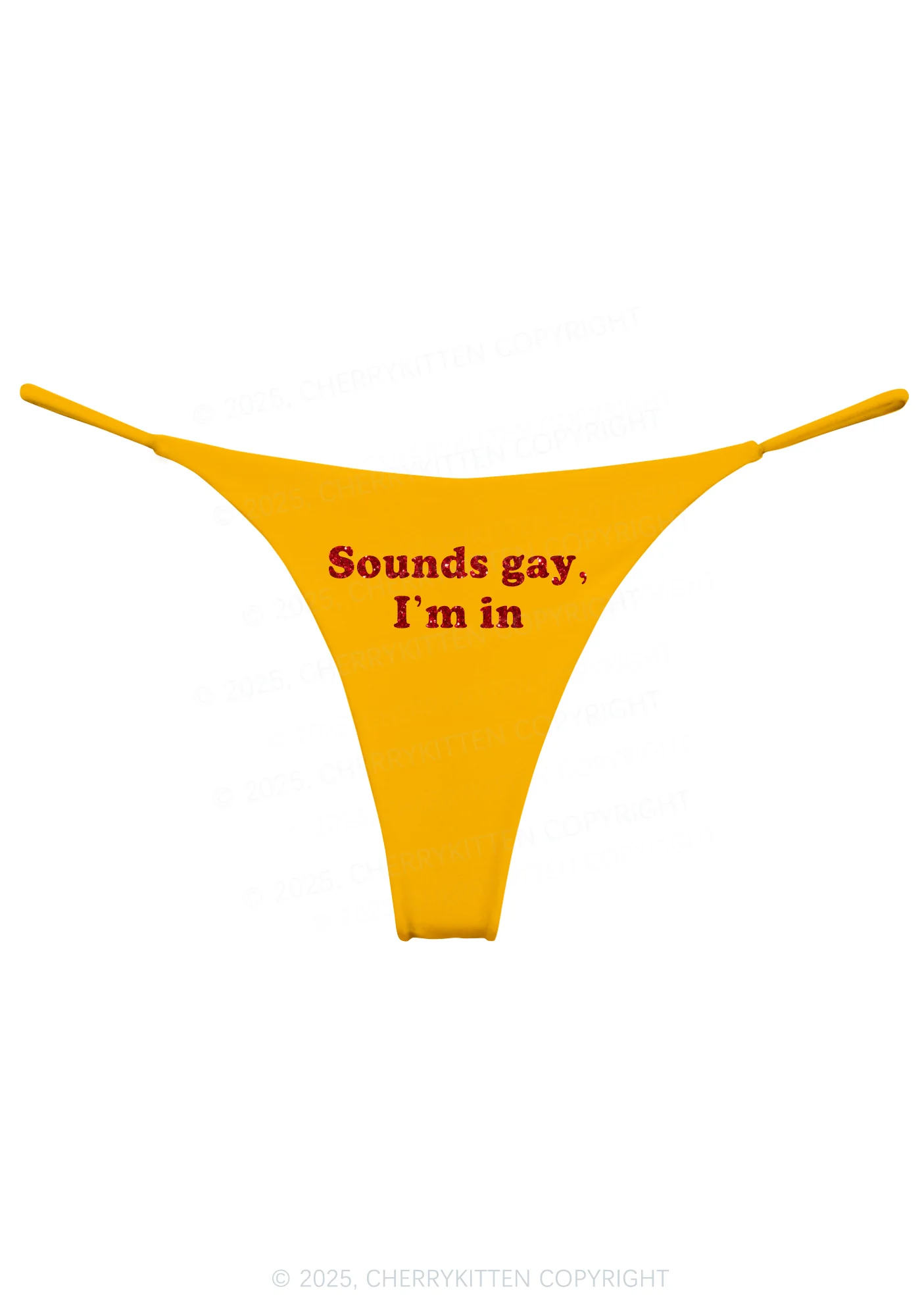 Glitter Sounds Gay Pride Y2K Bikini String Thong Cherrykitten - Image 7