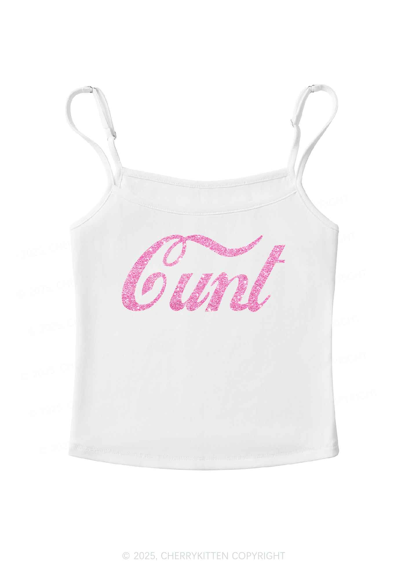 Glitter Special Cxxt Y2K Spaghetti Strap Cami Cherrykitten - Image 5