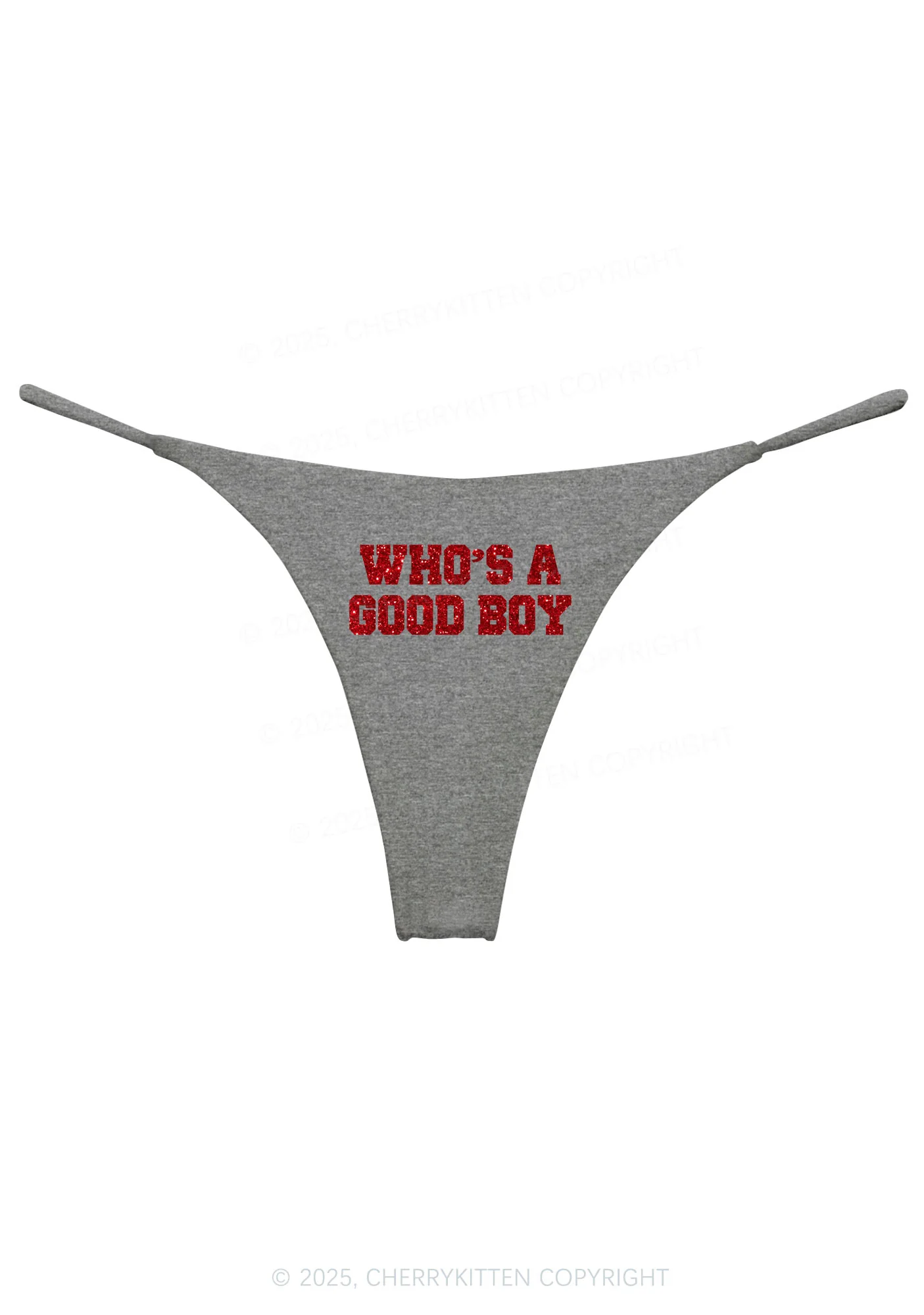 Glitter Whos A Good Boy Y2K Bikini String Thong Cherrykitten - Image 10