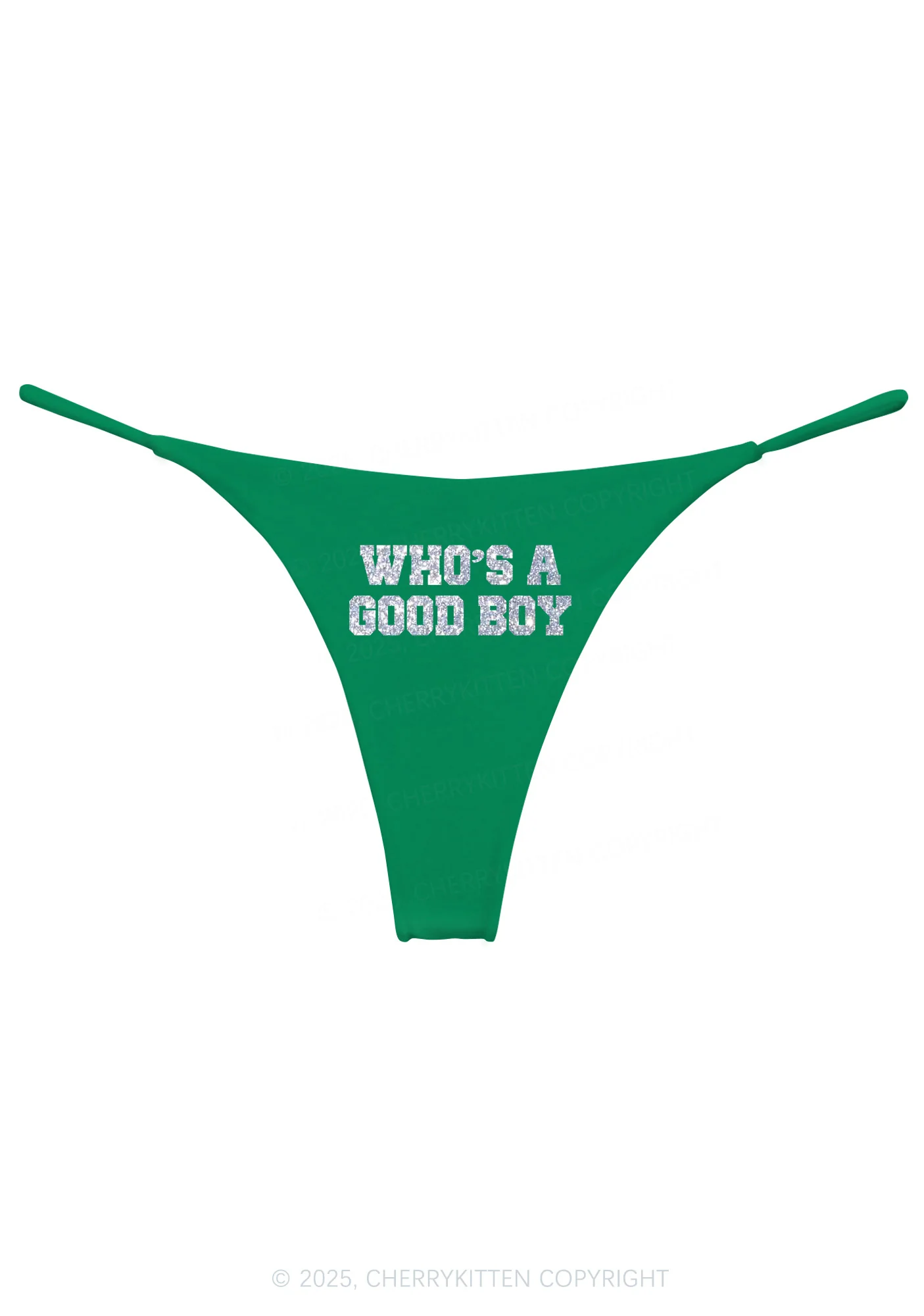 Glitter Whos A Good Boy Y2K Bikini String Thong Cherrykitten - Image 11