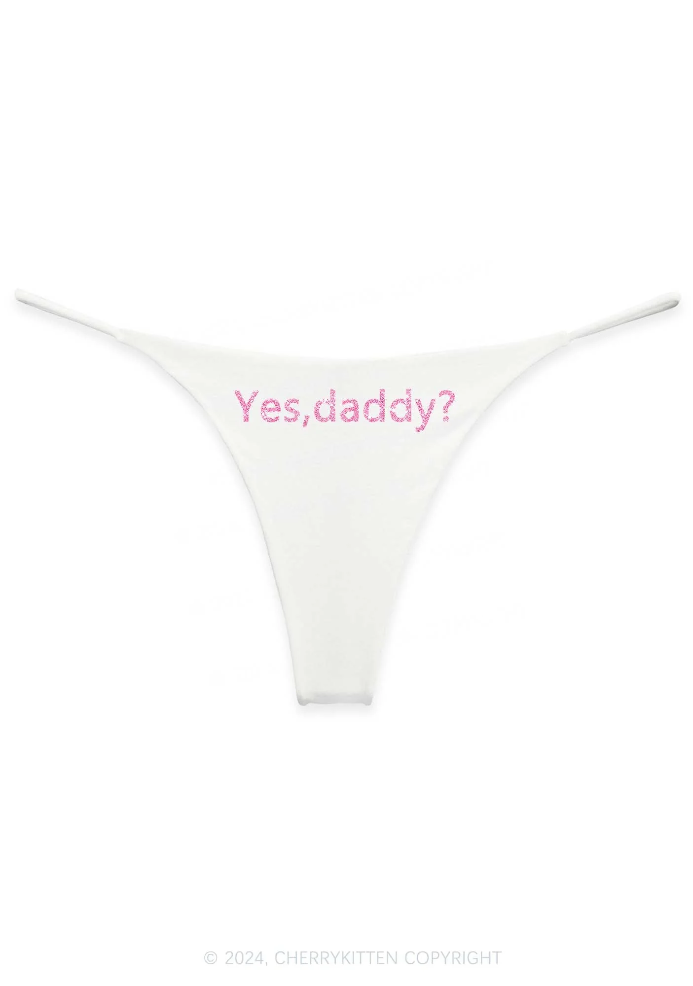 Glitter Yes Daddy Y2K Bikini String Thong Cherrykitten - Image 6