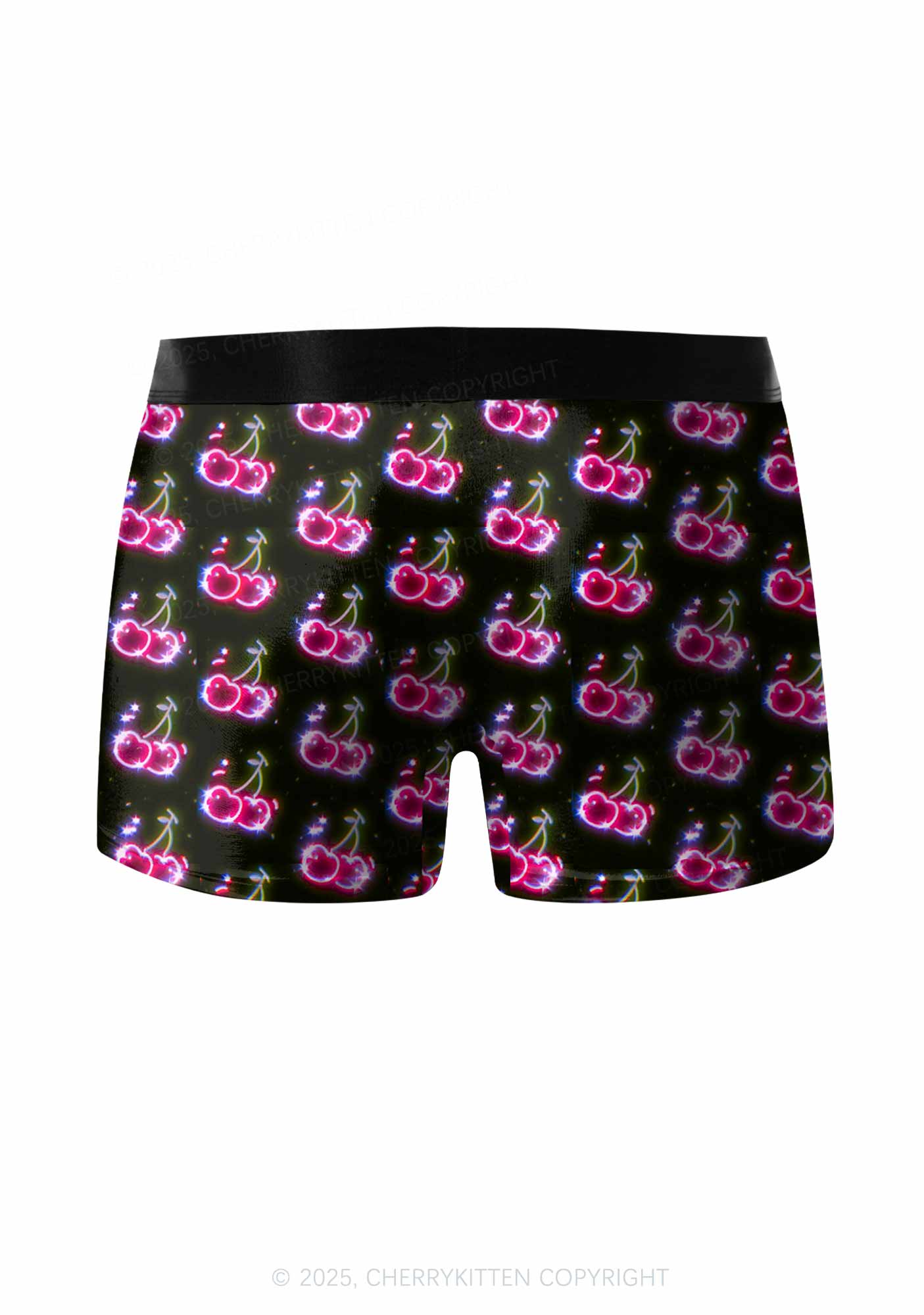 Glowing Cherry Dream Valentine's Day Y2K Print Couples Boxer Briefs Set Cherrykitten - Image 3