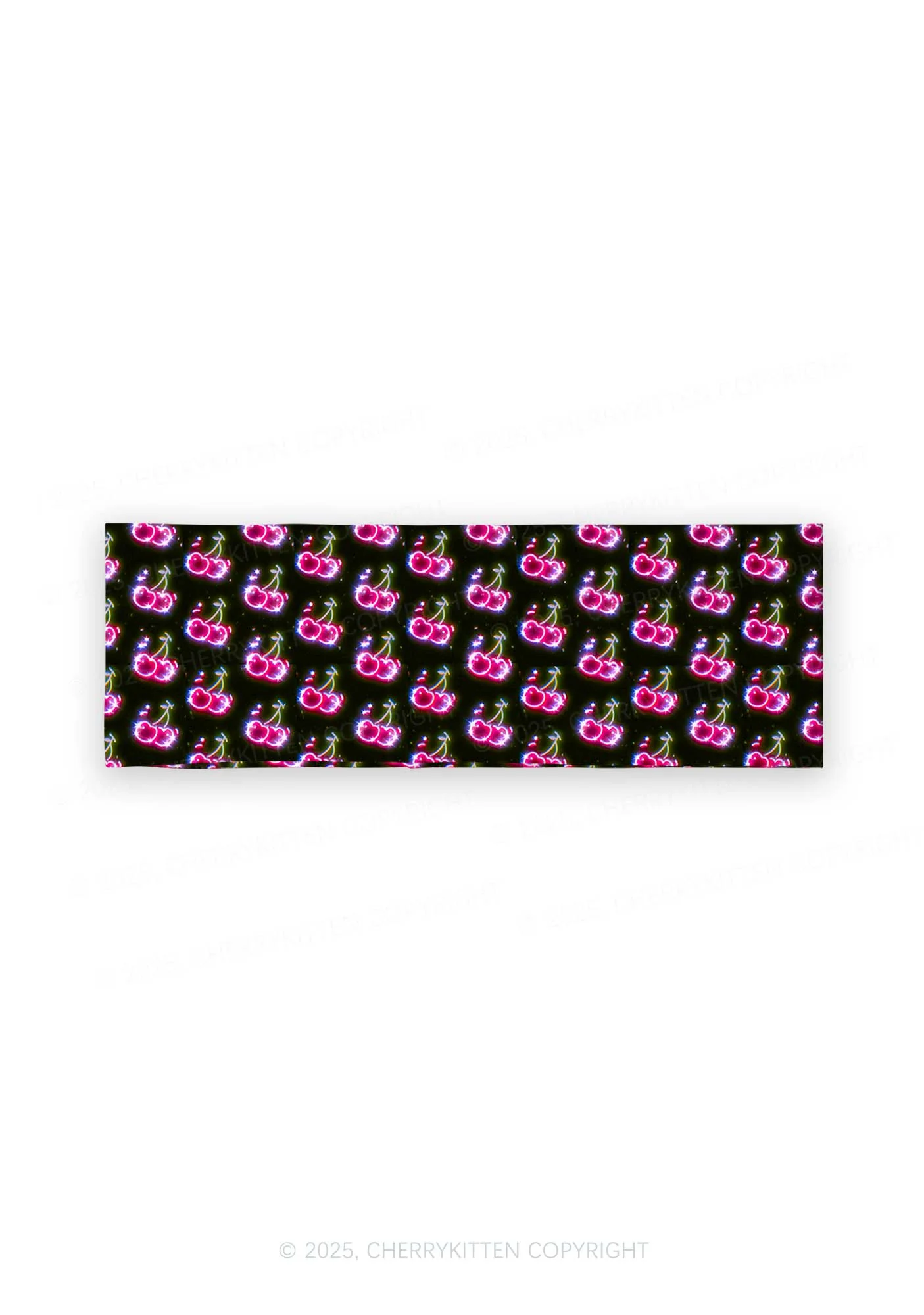 Glowing Cherry Dream Valentine's Day Y2K Print Headband Cherrykitten - Image 2