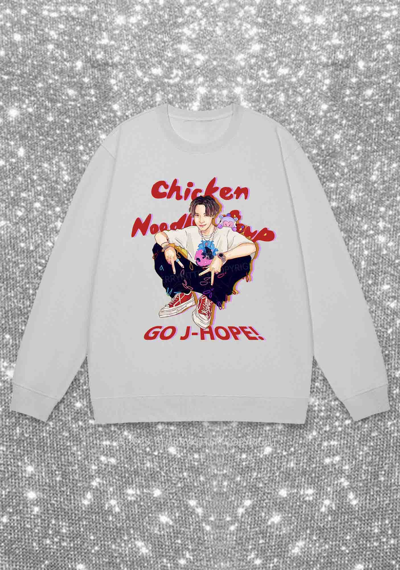 Go JH Kpop Y2K Sweatshirt Cherrykitten - Image 5