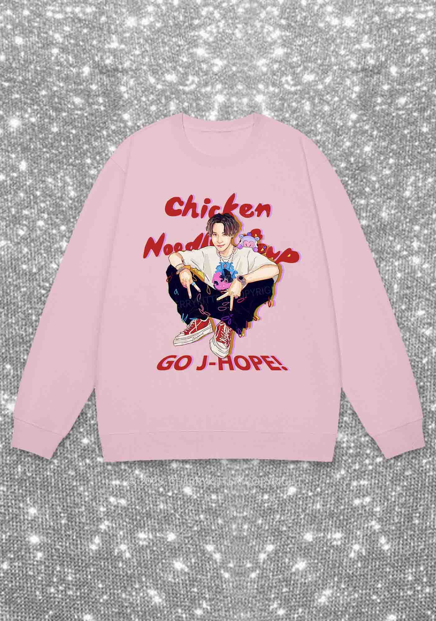 Go JH Kpop Y2K Sweatshirt Cherrykitten - Image 6