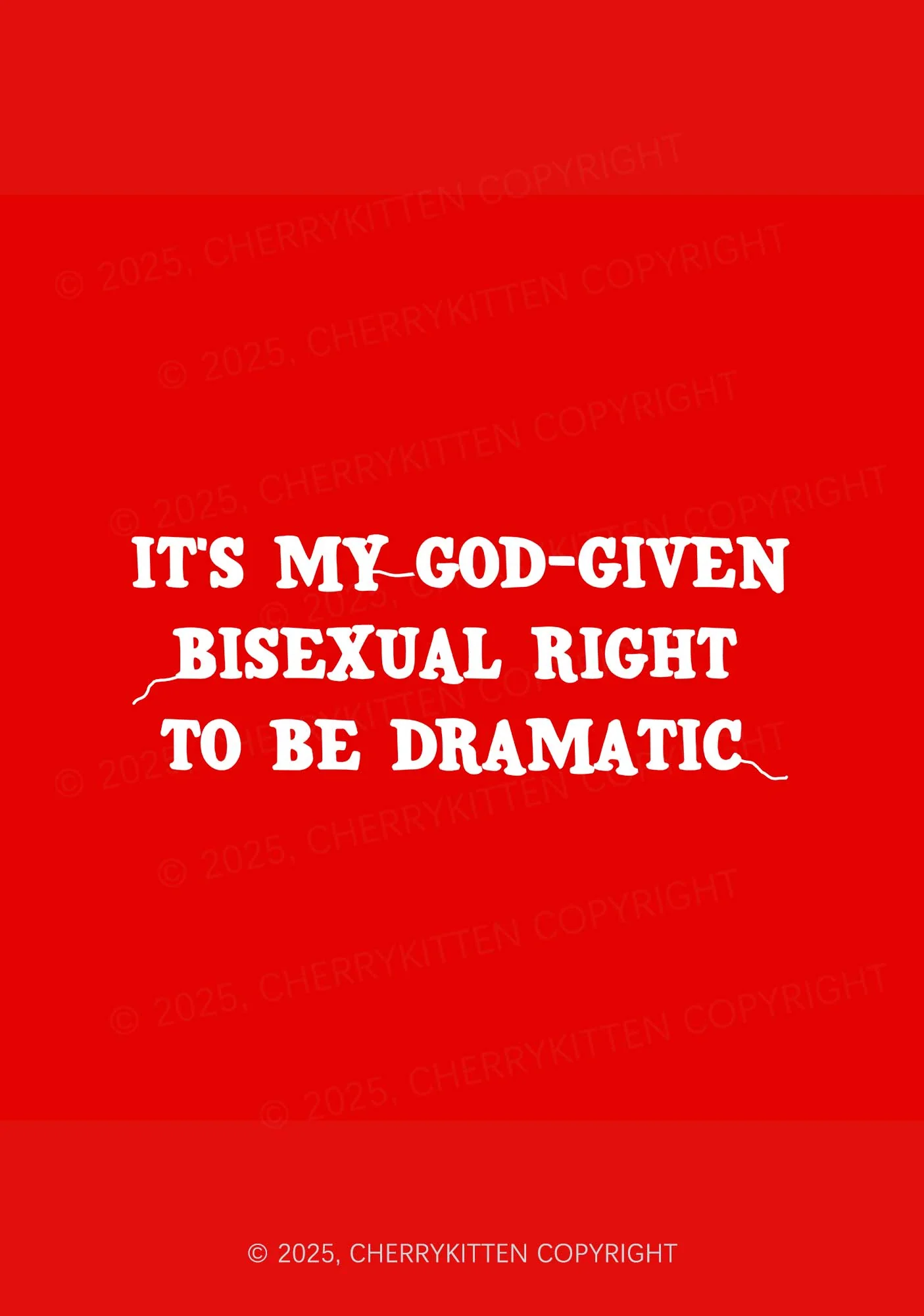 God-Given Bisexual Right Pride 1Pc Y2K Pin Badge Cherrykitten - Image 2