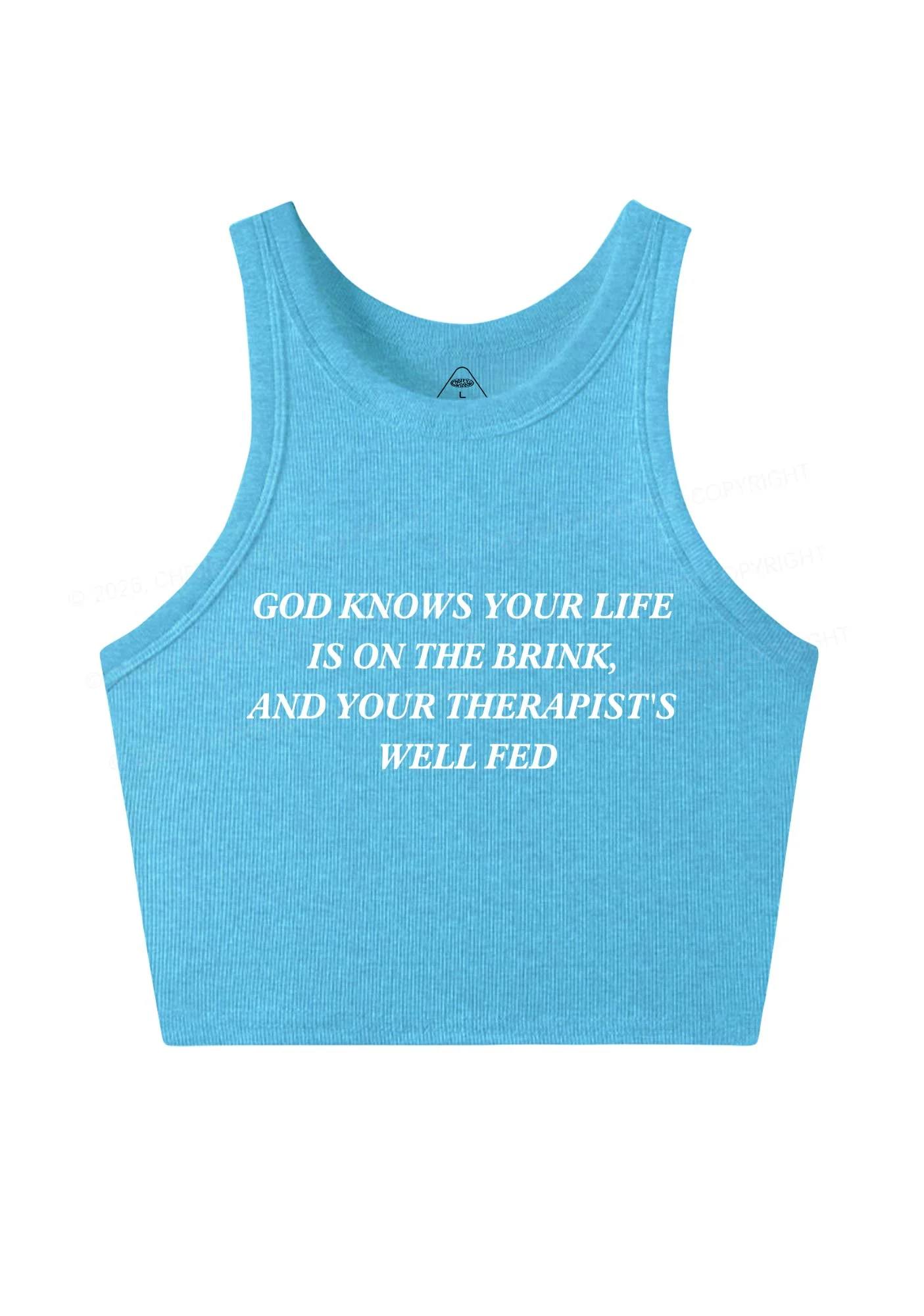 God Knows Your Life Is On The Brink Y2K Crop Tank Top Cherrykitten - Image 11