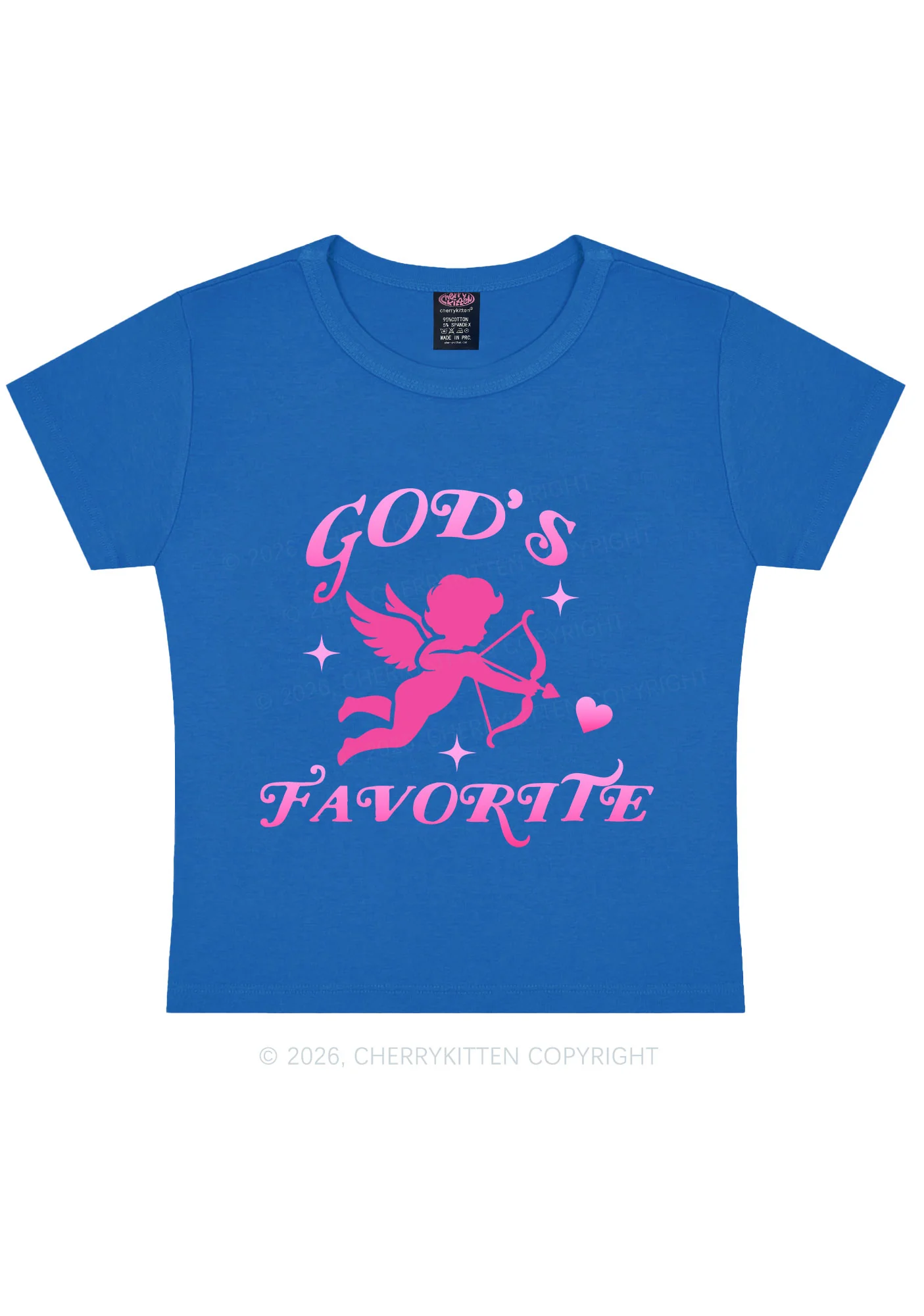 Gods Favorite Cupid Valentine's Day Y2K Baby Tee Cherrykitten - Image 11