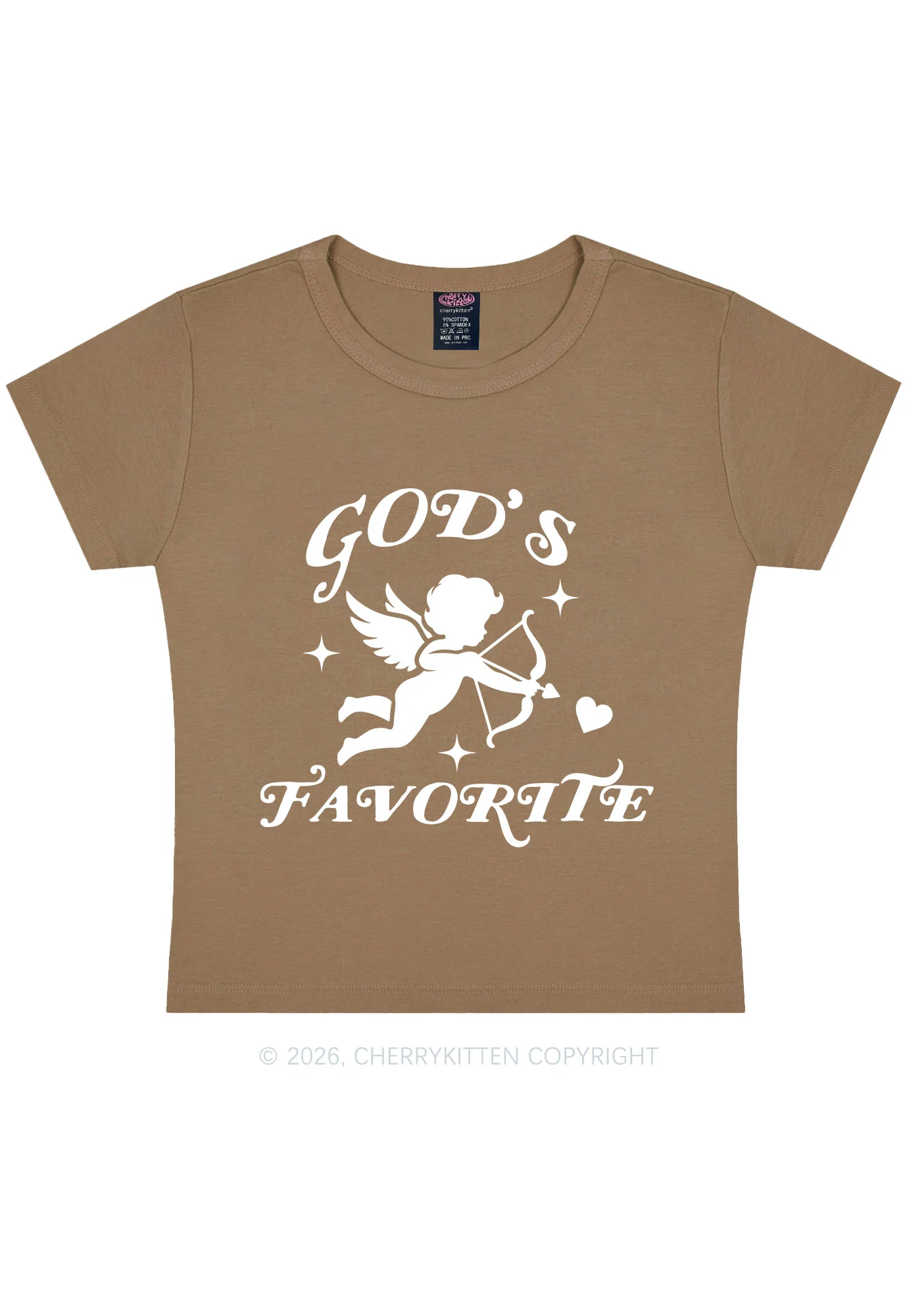 Gods Favorite Cupid Valentine's Day Y2K Baby Tee Cherrykitten - Image 12