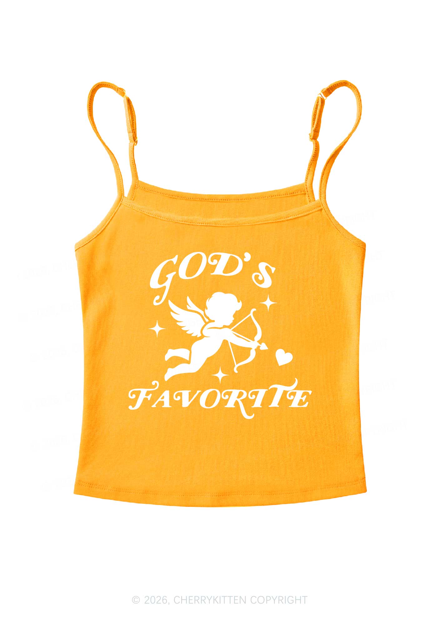 Gods Favorite Cupid Valentine's Day Y2K Spaghetti Strap Cami Cherrykitten - Image 7
