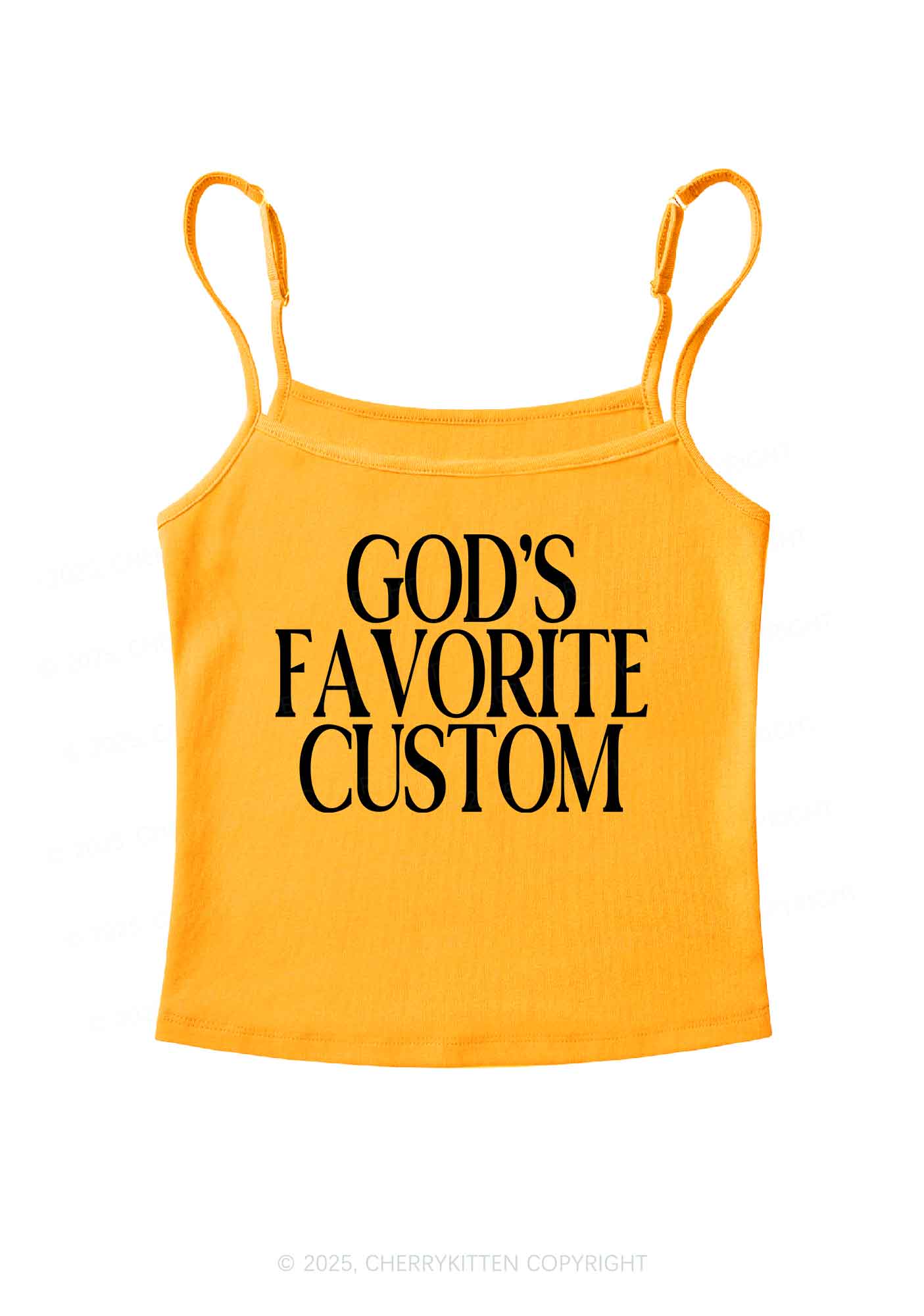 Gods Favorite Custom Y2K Spaghetti Strap Cami Cherrykitten - Image 7