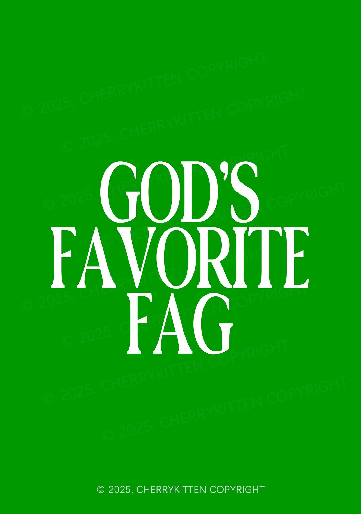 Gods Favorite Fag Pride 1Pc Y2K Pin Badge Cherrykitten - Image 2