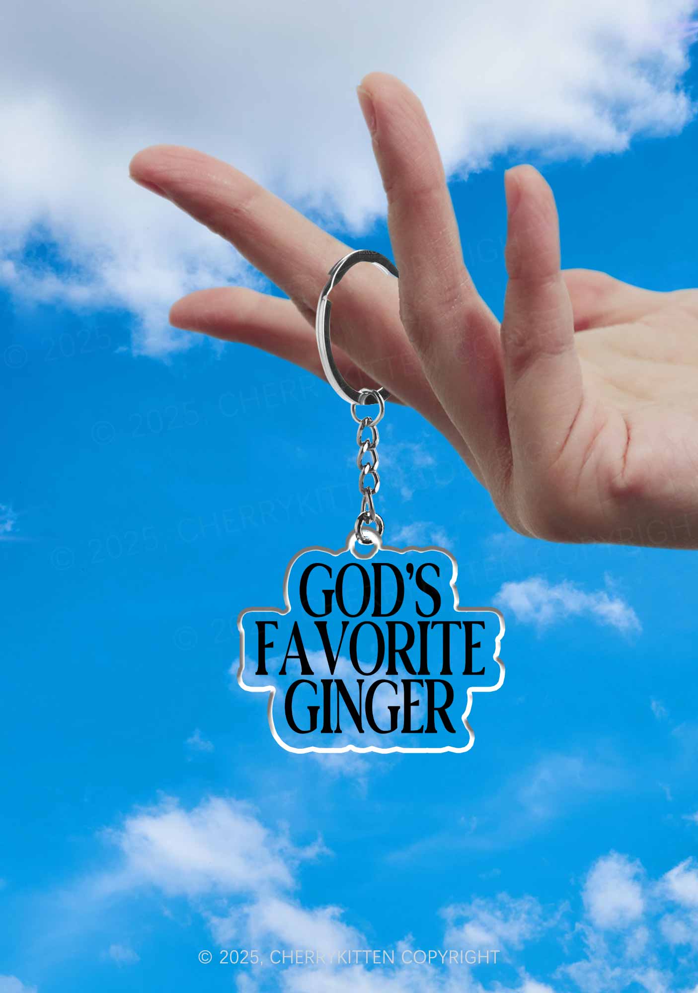 Gods Favorite Ginger 1Pc Y2K Keychain Cherrykitten - Image 2