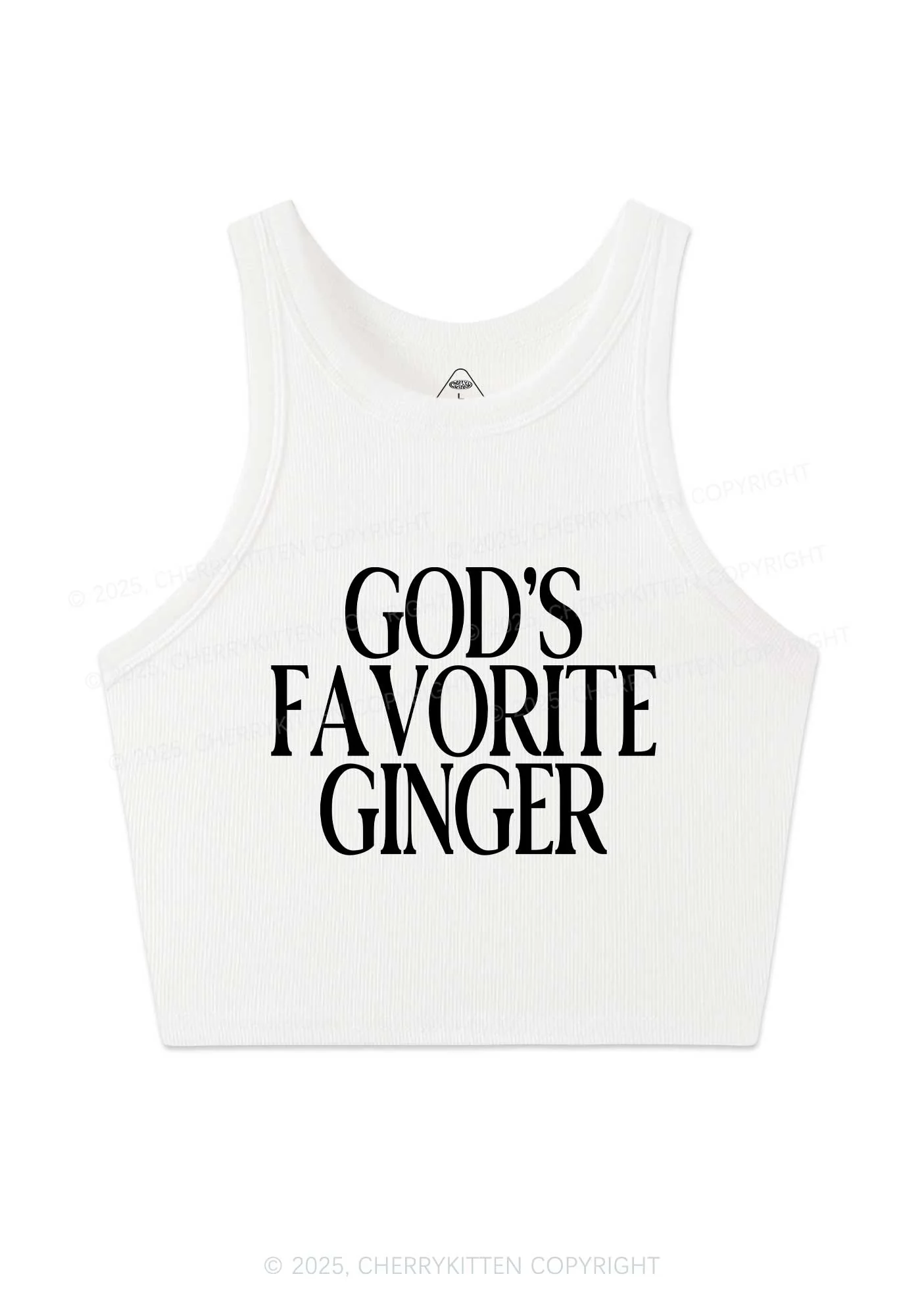 Gods Favorite Ginger Y2K Crop Tank Top Cherrykitten - Image 4