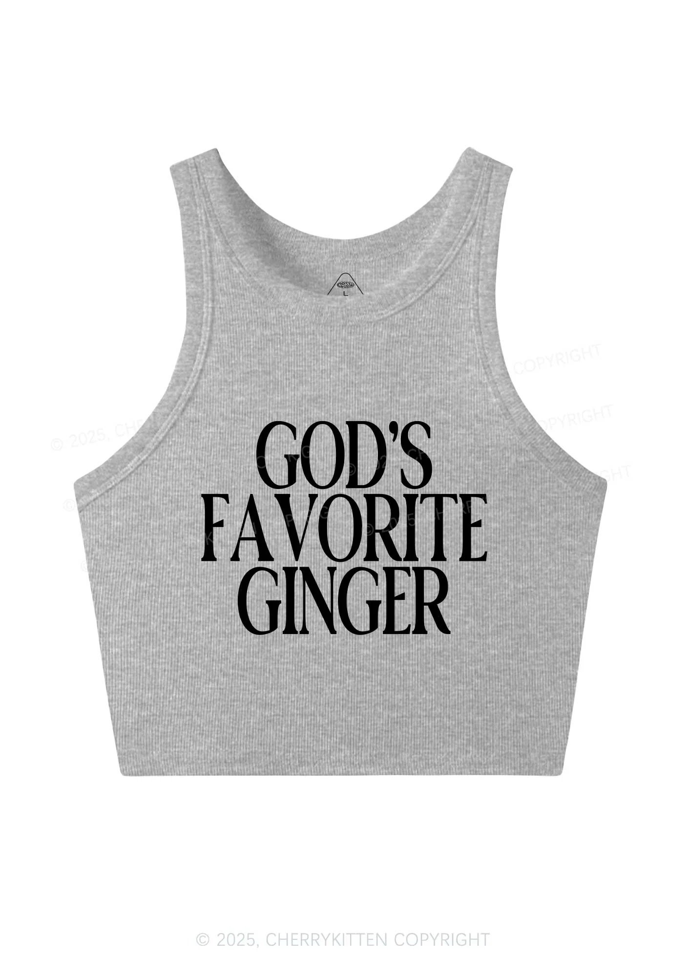 Gods Favorite Ginger Y2K Crop Tank Top Cherrykitten - Image 6
