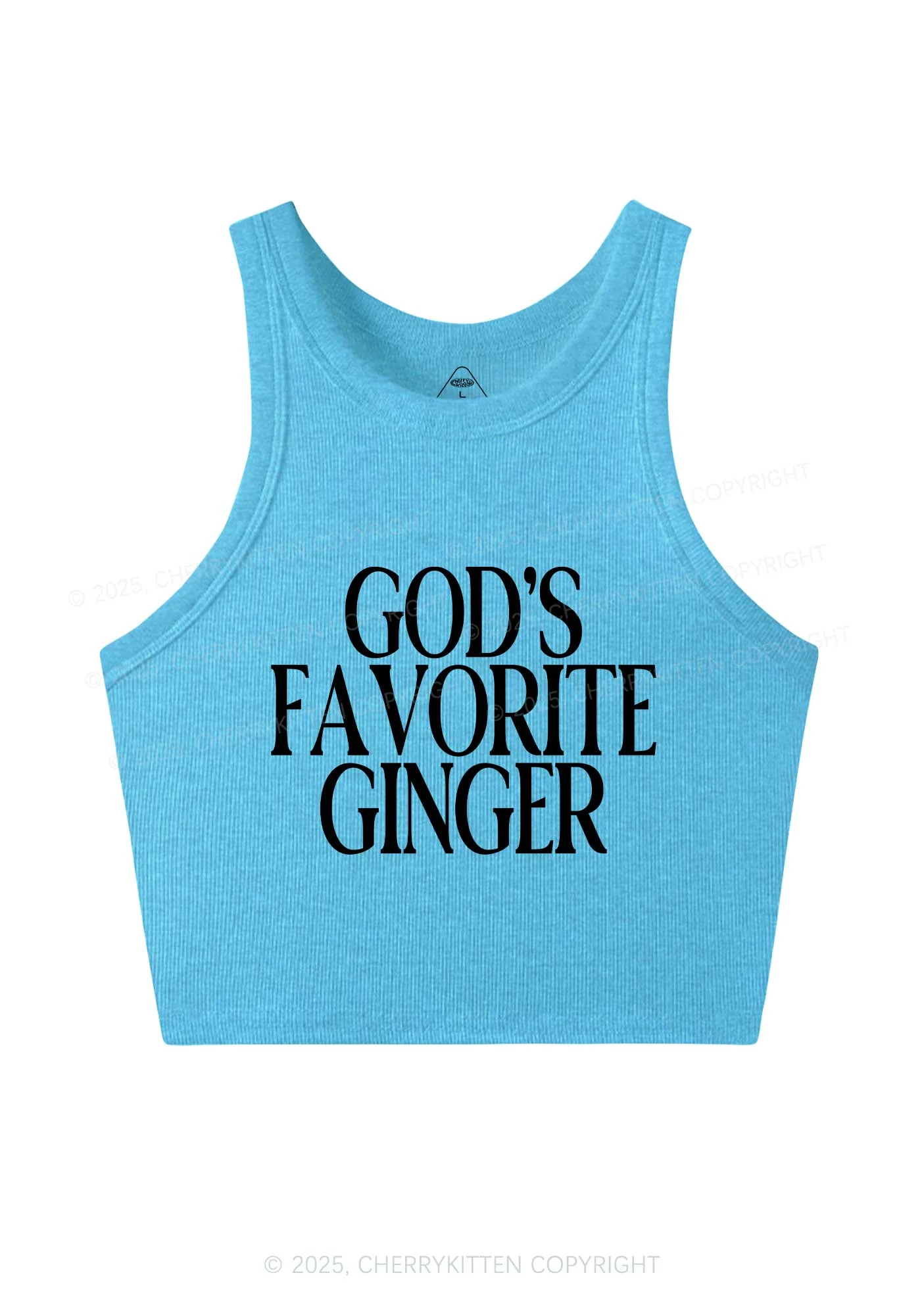 Gods Favorite Ginger Y2K Crop Tank Top Cherrykitten - Image 7