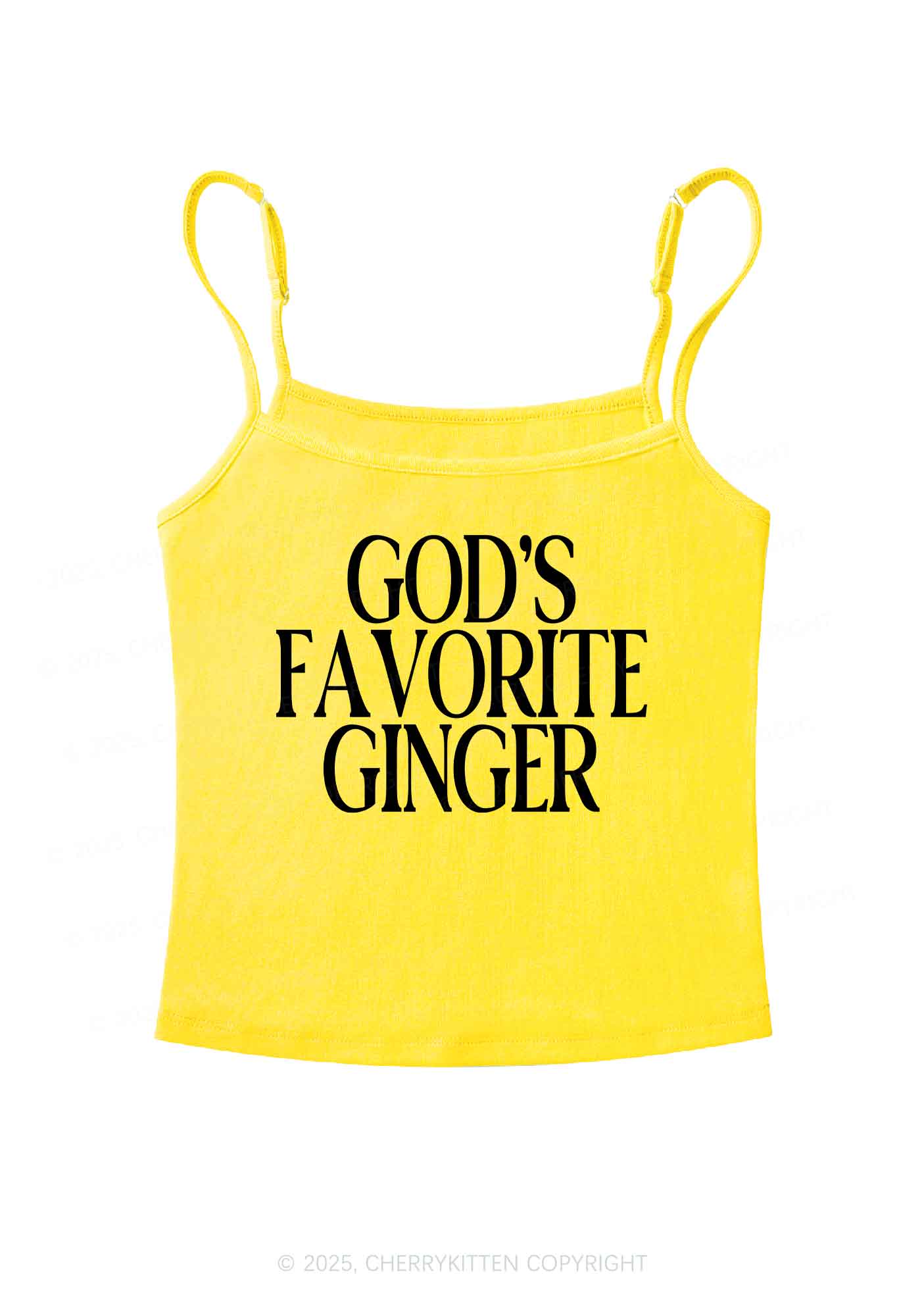Gods Favorite Ginger Y2K Spaghetti Strap Cami Cherrykitten - Image 6