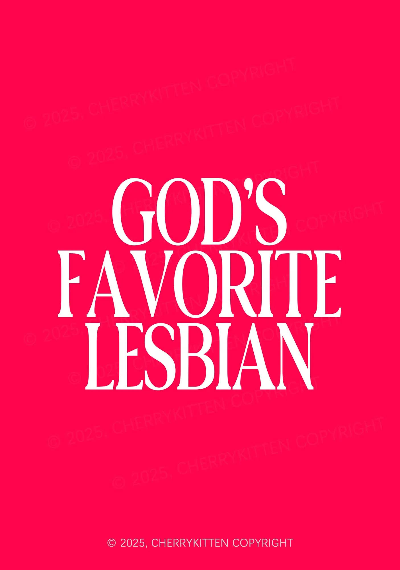 Gods Favorite Lesbian Pride 1Pc Y2K Pin Badge Cherrykitten - Image 2