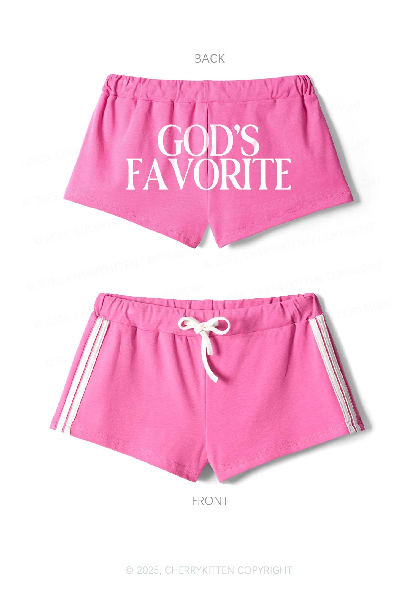 Gods Favorite Y2K Drawstring Mini Shorts Cherrykitten - Image 3