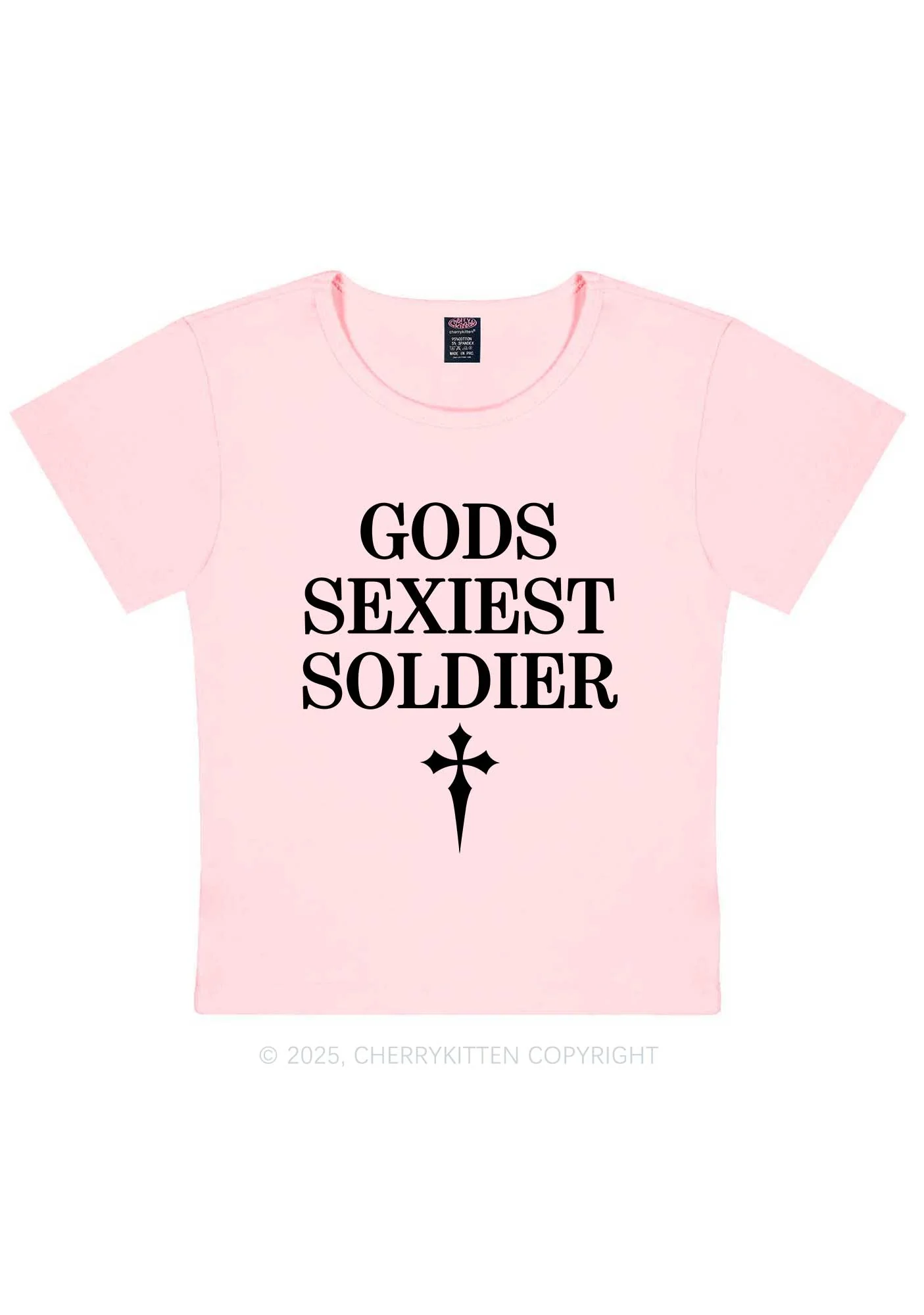 Gods Soldier Y2K Baby Tee Cherrykitten - Image 11