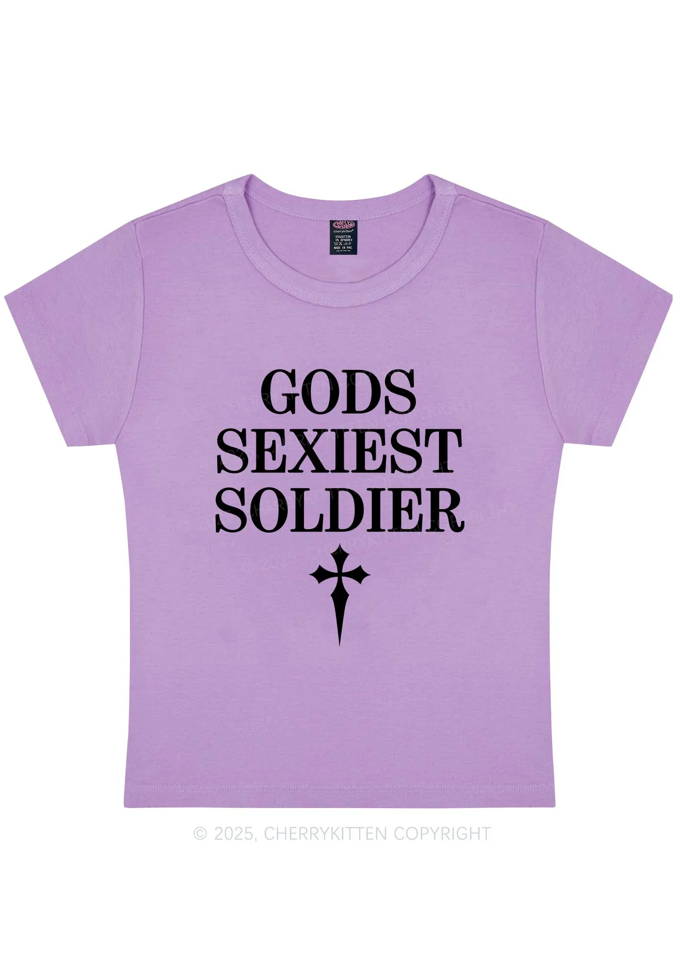 Gods Soldier Y2K Baby Tee Cherrykitten - Image 6