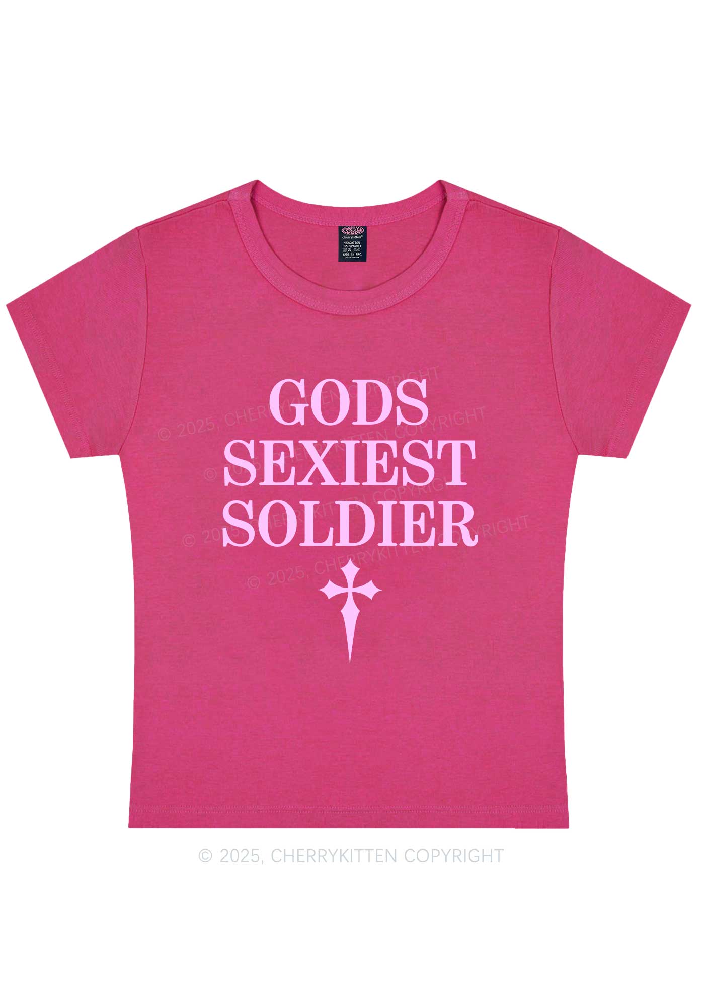Gods Soldier Y2K Baby Tee Cherrykitten - Image 7
