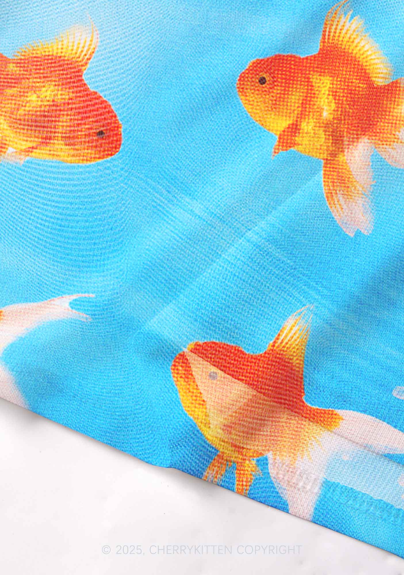 Goldfish Y2K Mesh Crop Top Cherrykitten - Image 6