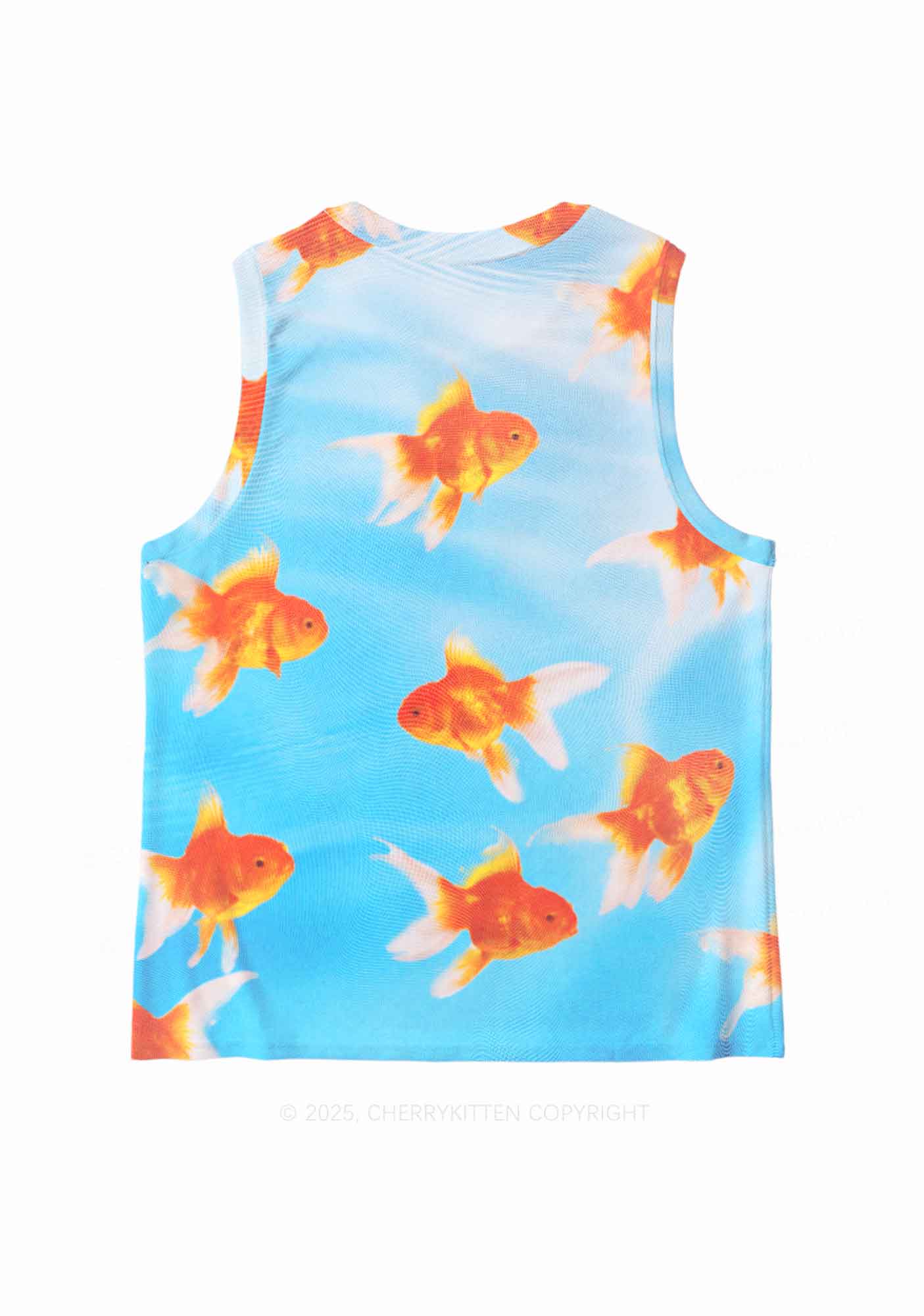 Goldfish Y2K Mesh Muscle Tank Cherrykitten - Image 3
