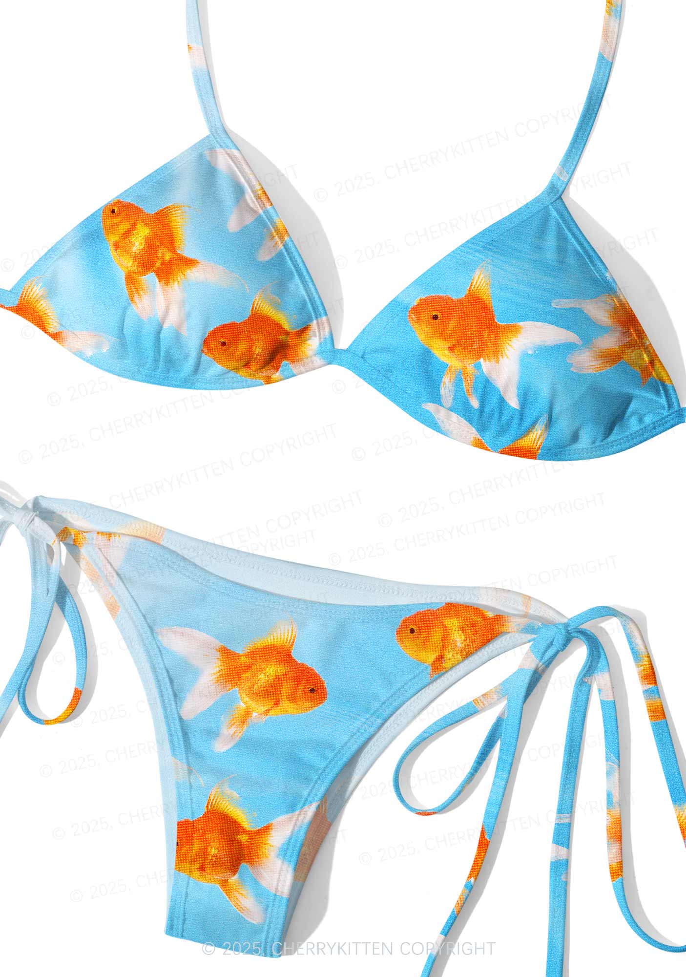 Goldfish Y2K Print Bikini Set Cherrykitten - Image 6