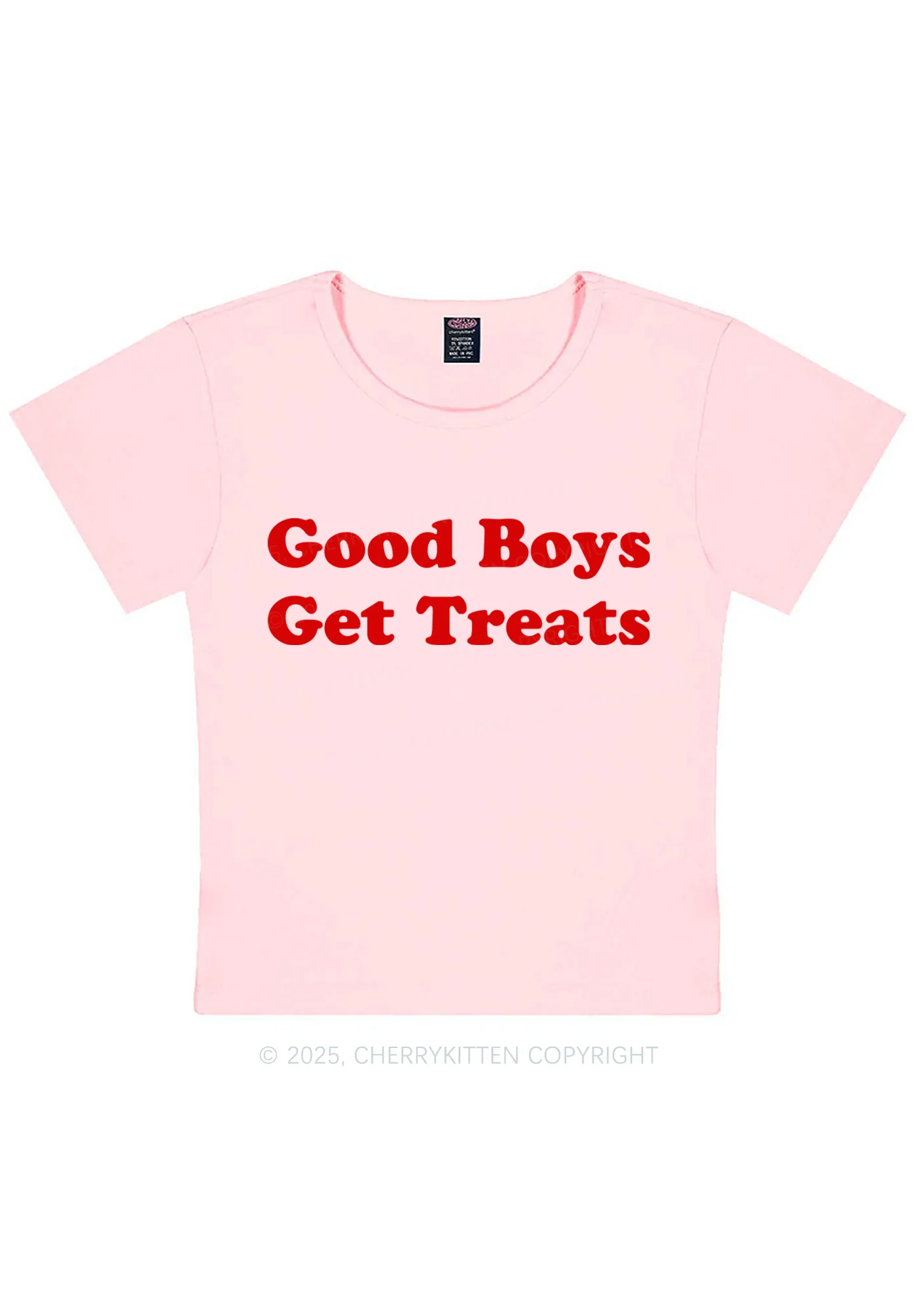 Good Boys Get Treats Y2K Baby Tee Cherrykitten - Image 10