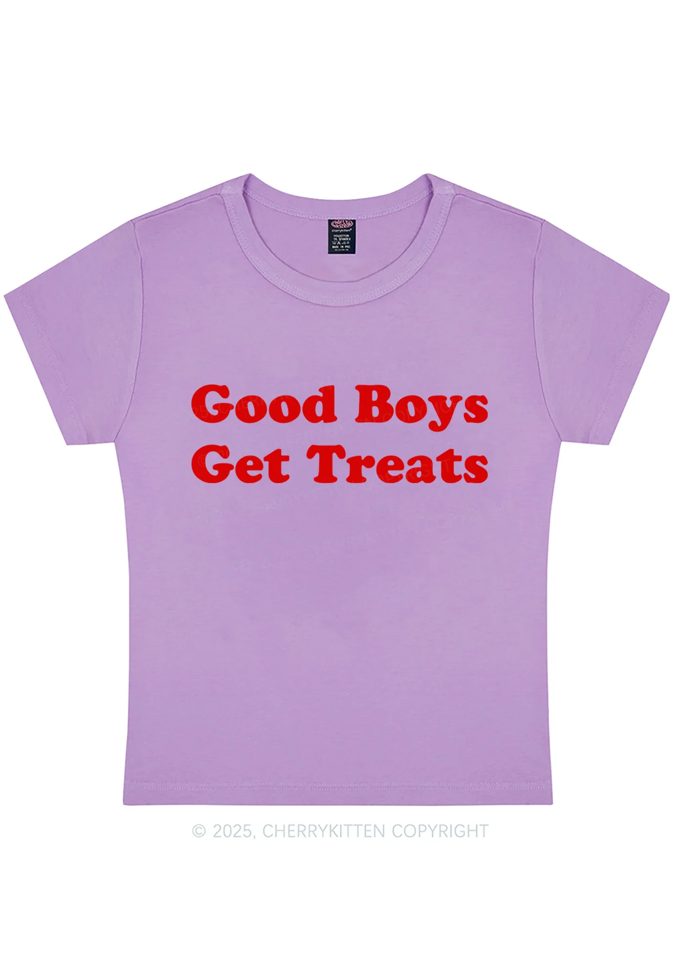 Good Boys Get Treats Y2K Baby Tee Cherrykitten - Image 6