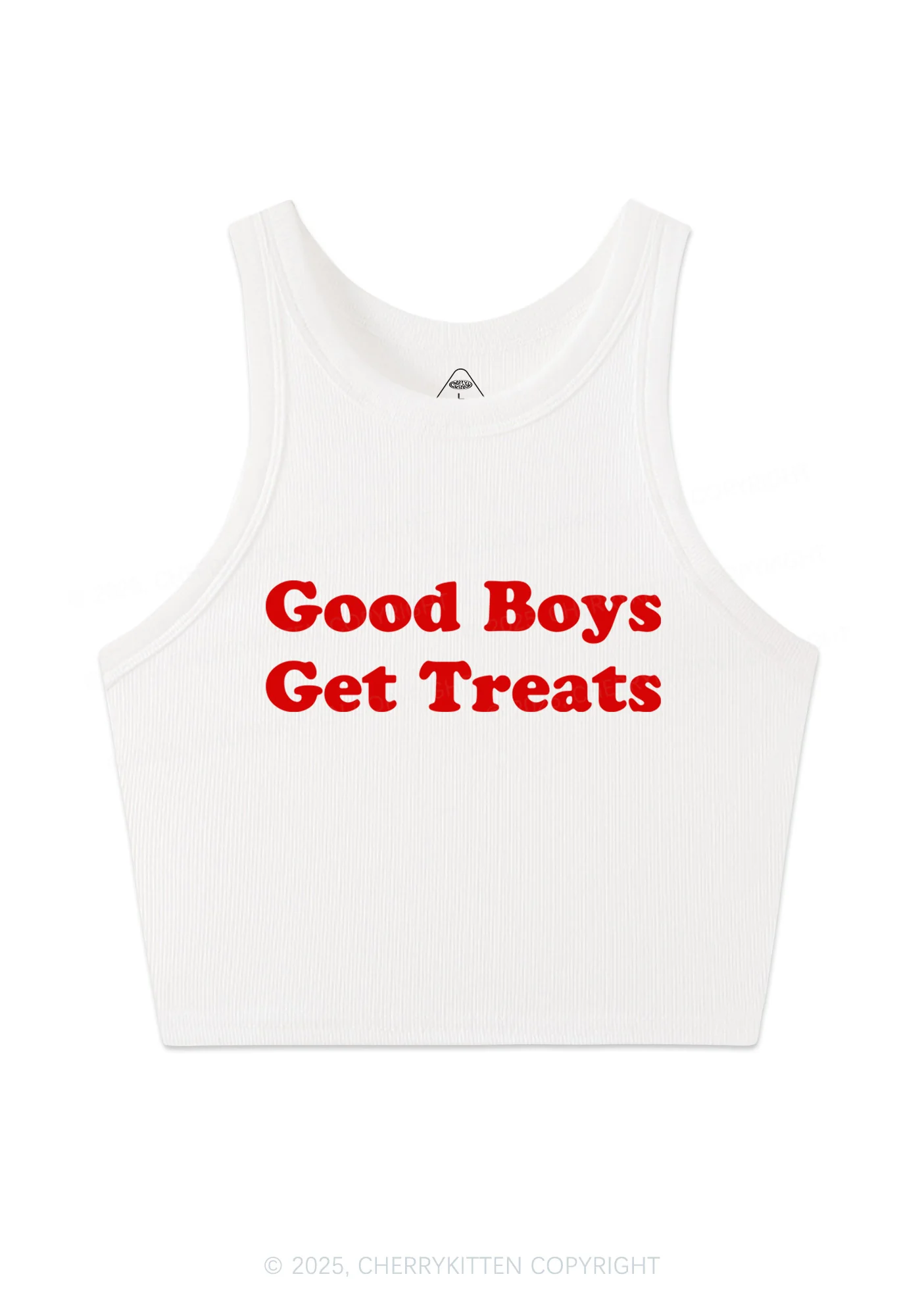 Good Boys Get Treats Y2K Crop Tank Top Cherrykitten - Image 3