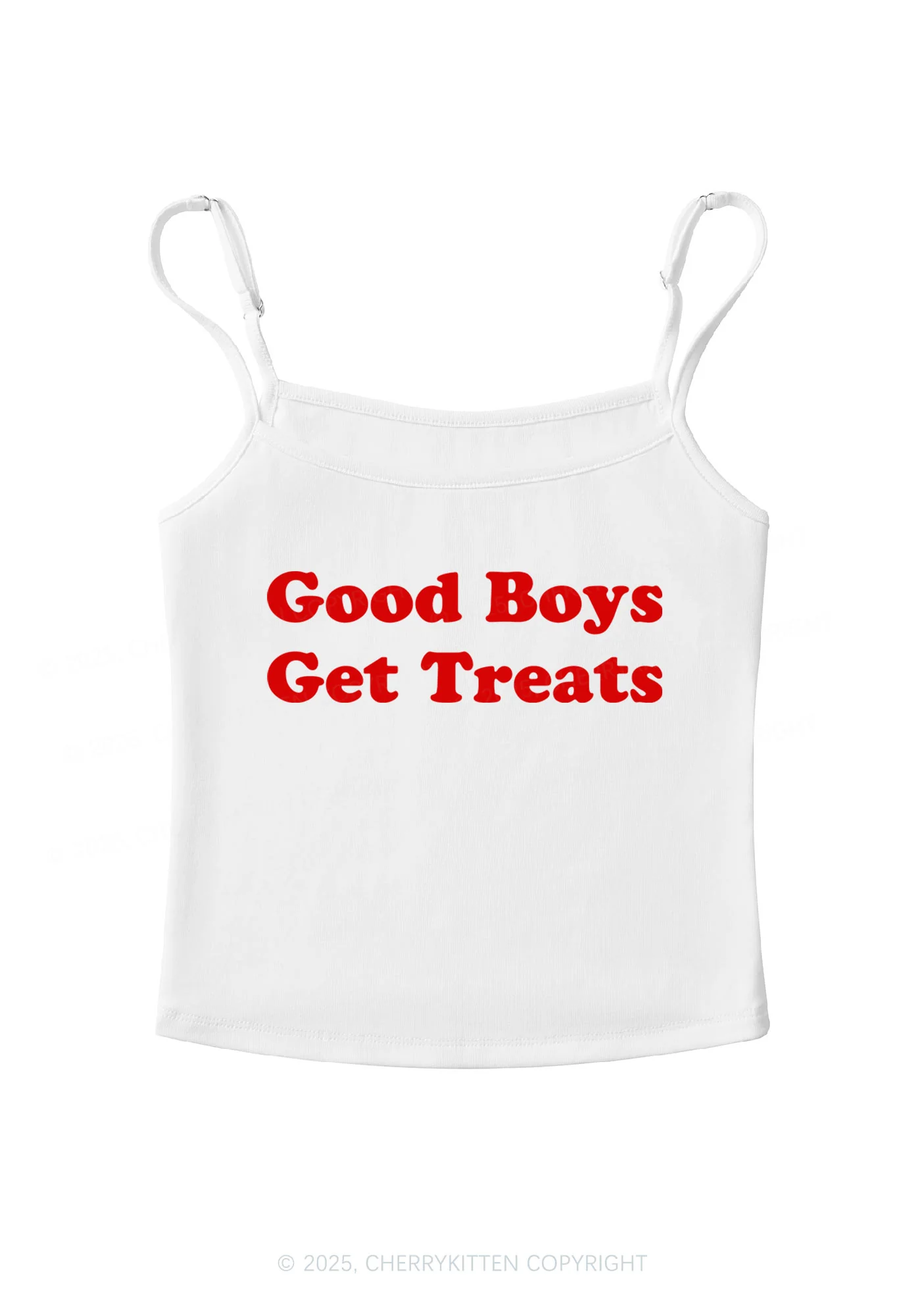 Good Boys Get Treats Y2K Spaghetti Strap Cami Cherrykitten - Image 4