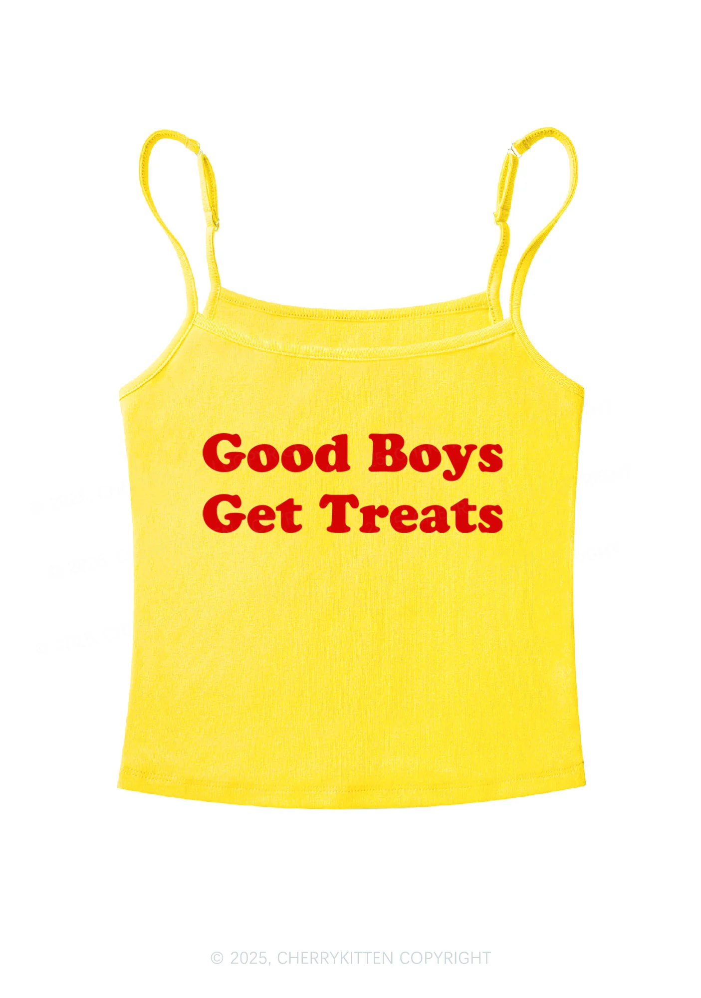 Good Boys Get Treats Y2K Spaghetti Strap Cami Cherrykitten - Image 5