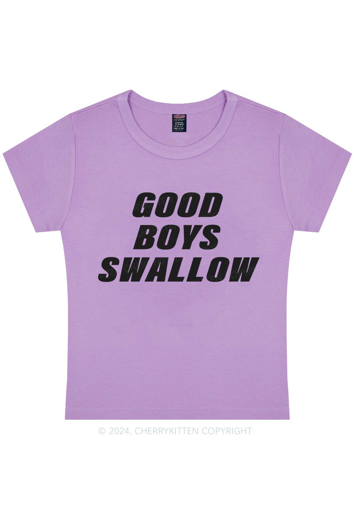 Good Boys Swallow Y2K Baby Tee Cherrykitten - Image 6