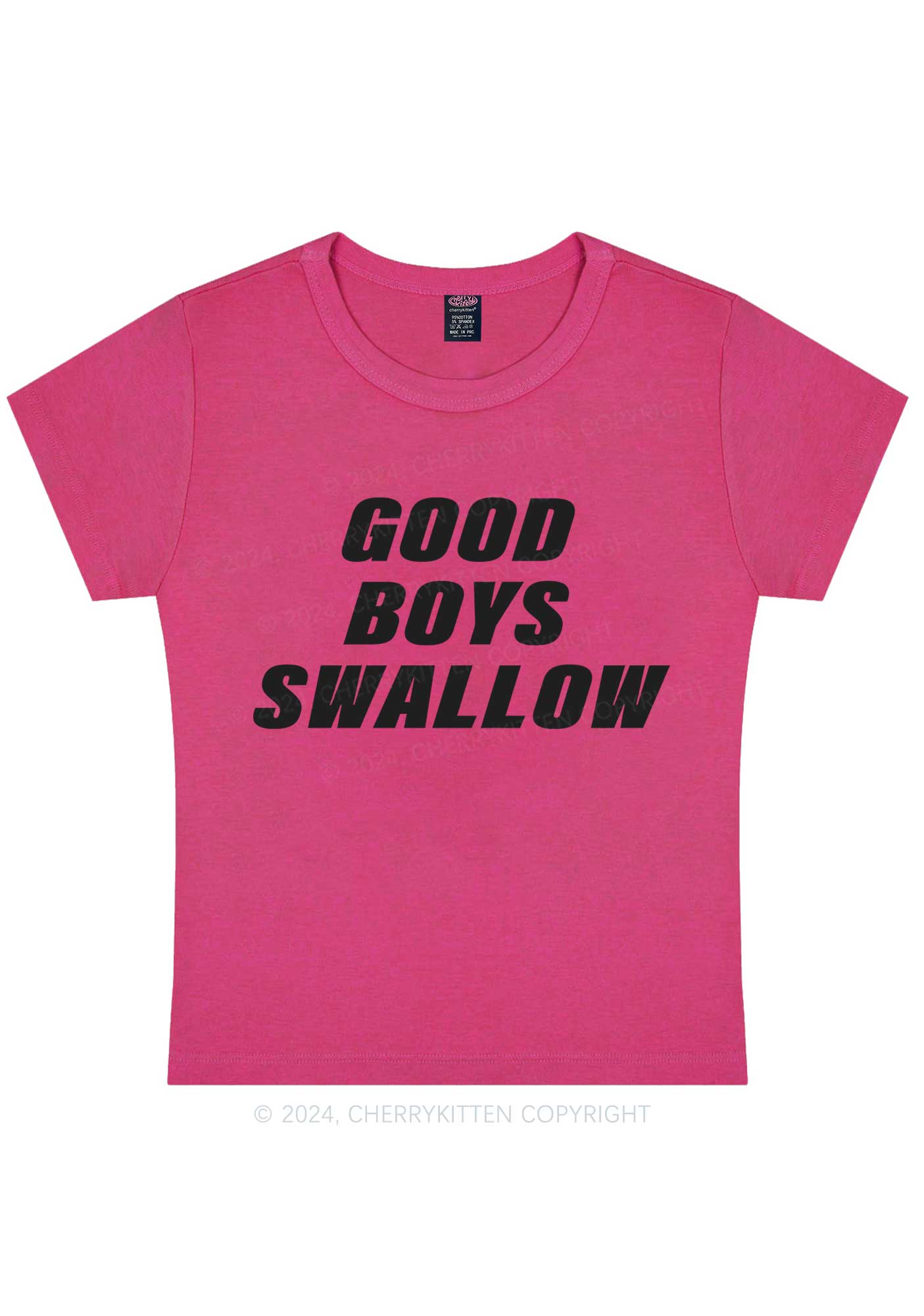 Good Boys Swallow Y2K Baby Tee Cherrykitten - Image 7