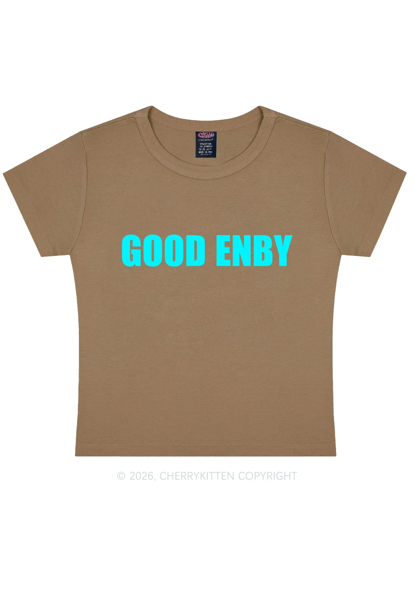 Good Enby Pride Y2K Baby Tee Cherrykitten - Image 12