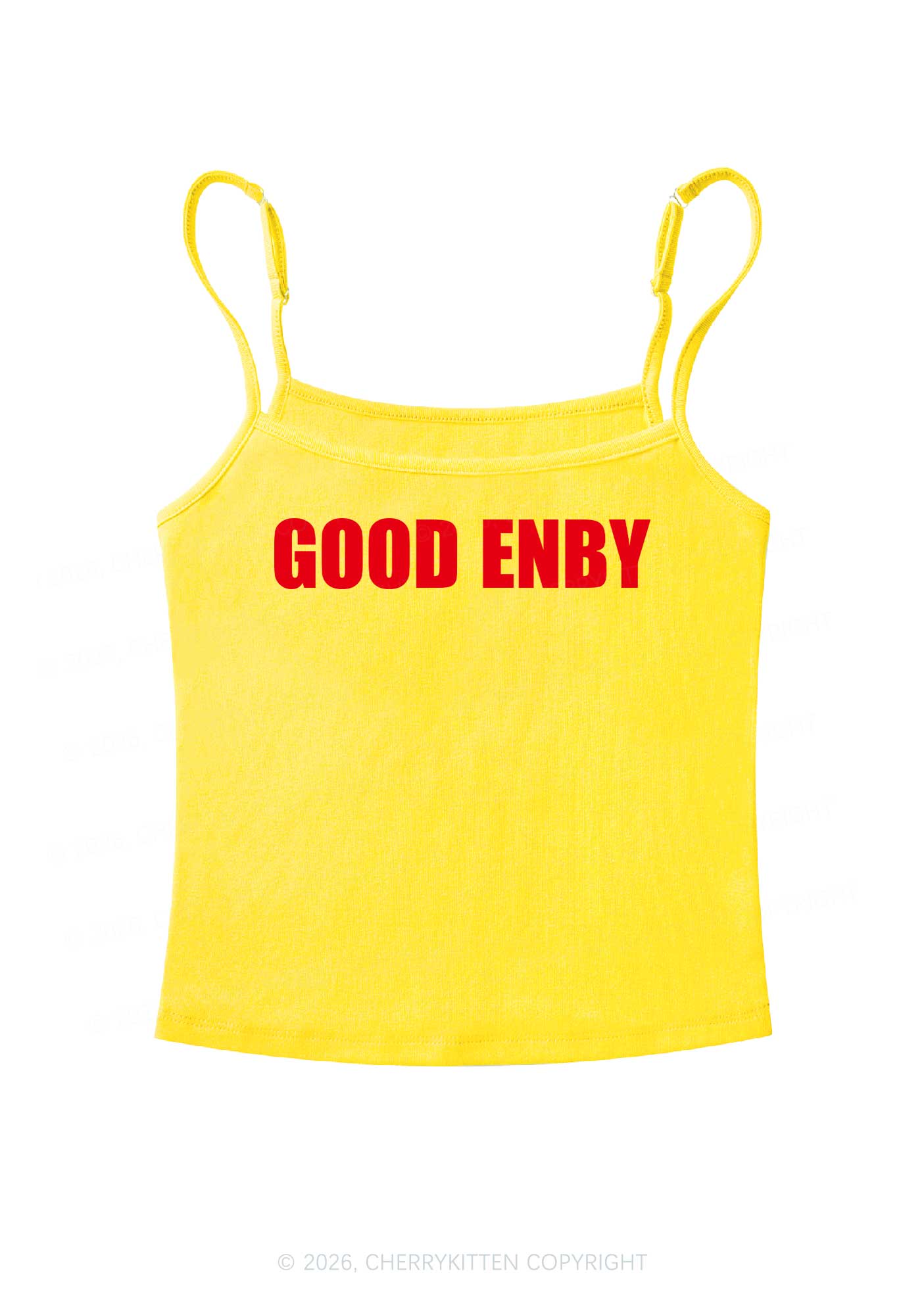 Good Enby Pride Y2K Spaghetti Strap Cami Cherrykitten - Image 4