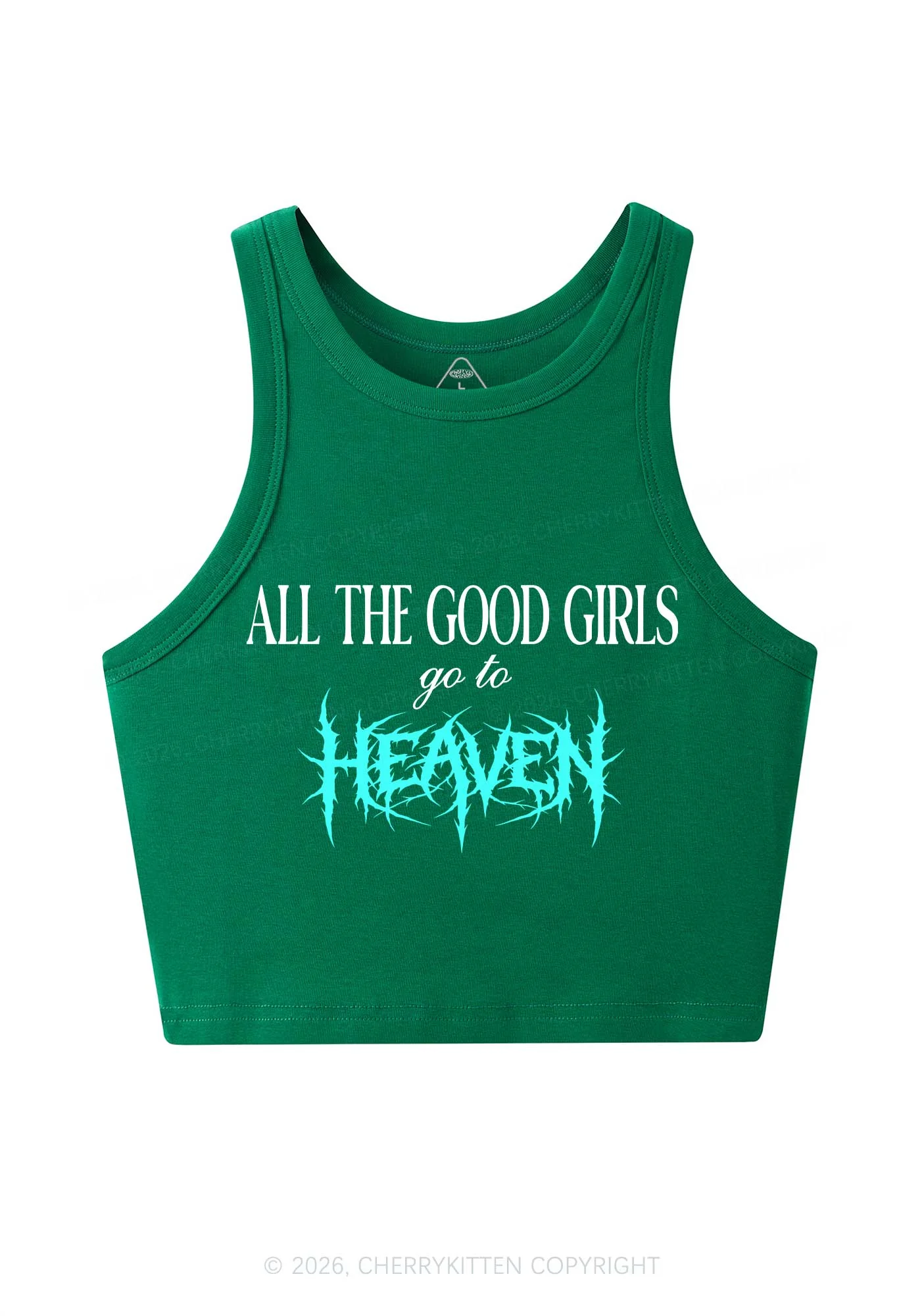 Good Girls Go To Heaven Y2K Crop Tank Top Cherrykitten - Image 11