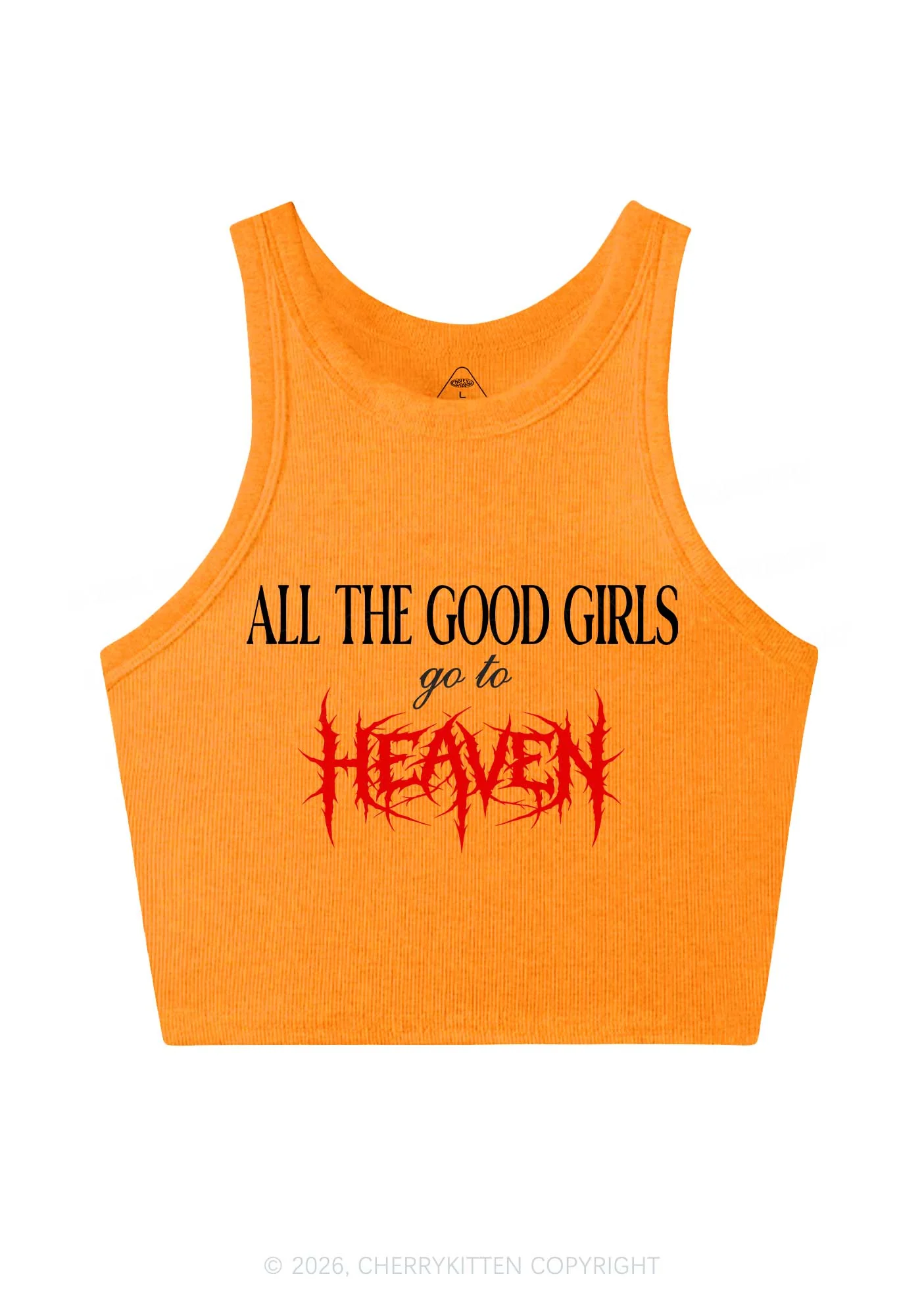 Good Girls Go To Heaven Y2K Crop Tank Top Cherrykitten - Image 12