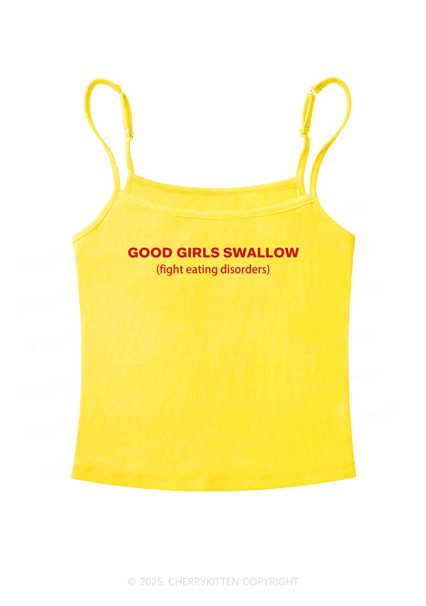 Good Girls Swallow Y2K Spaghetti Strap Cami Cherrykitten - Image 5
