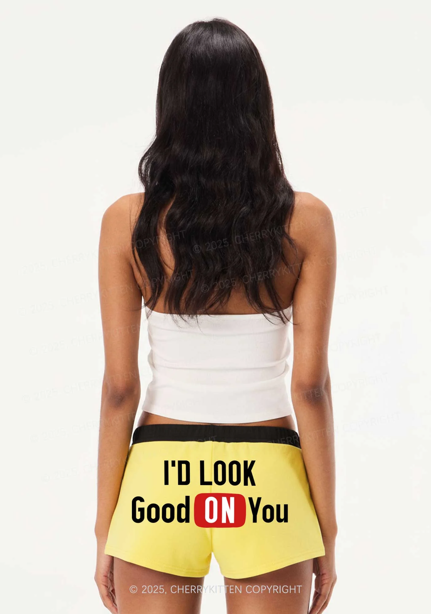 Good On You Y2K Drawstring Mini Shorts Cherrykitten - Image 2