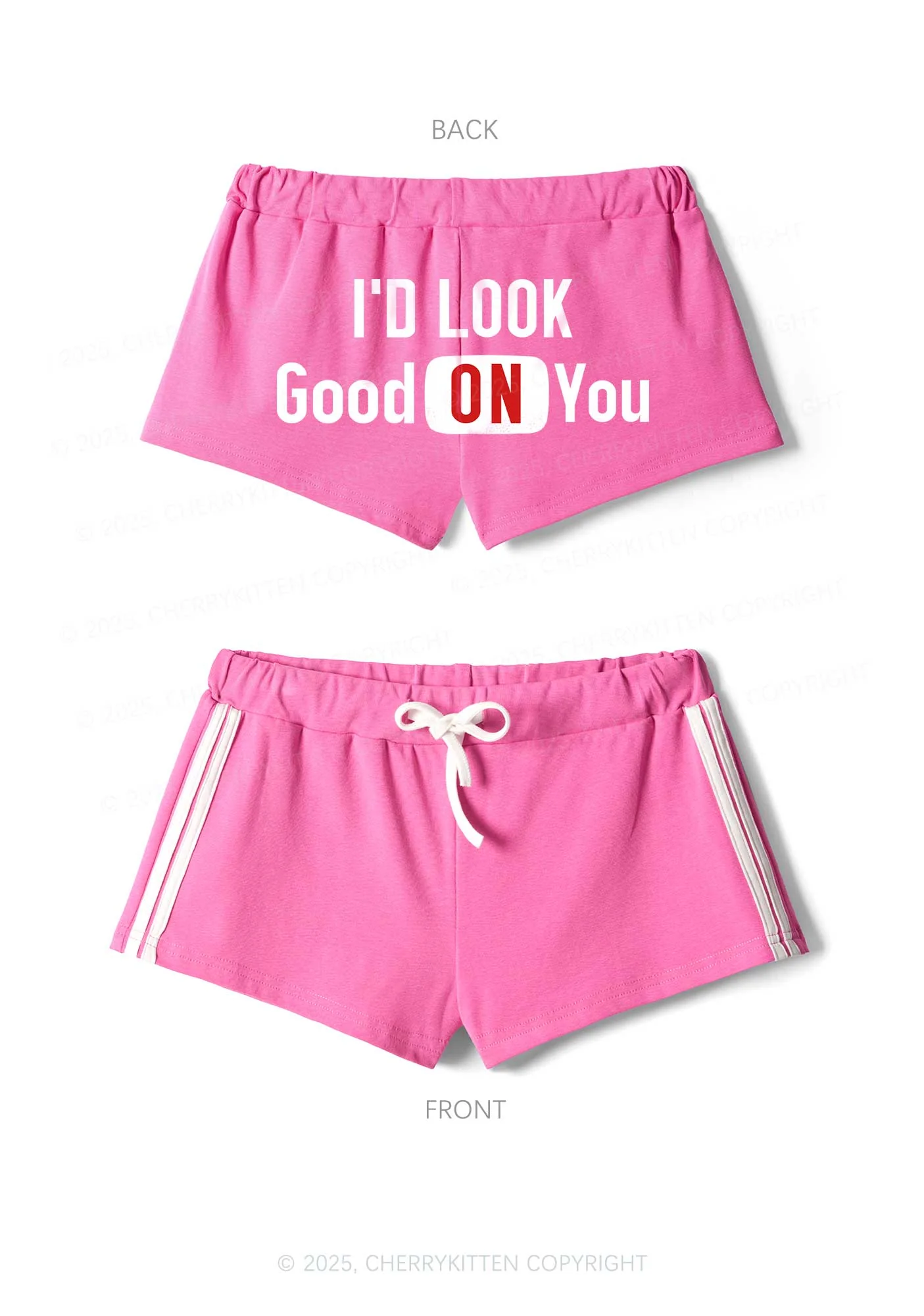 Good On You Y2K Drawstring Mini Shorts Cherrykitten - Image 4