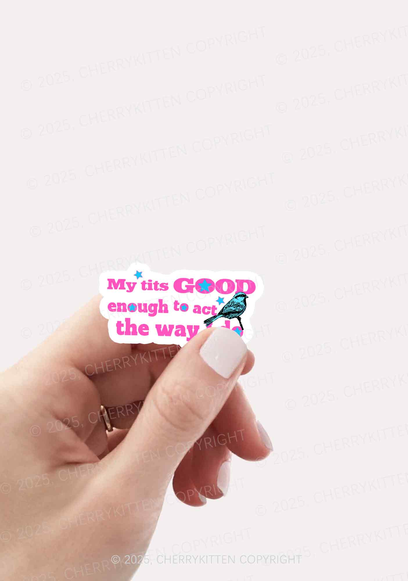 Good To Act Way 1Pc Y2K Sticker Cherrykitten - Image 2