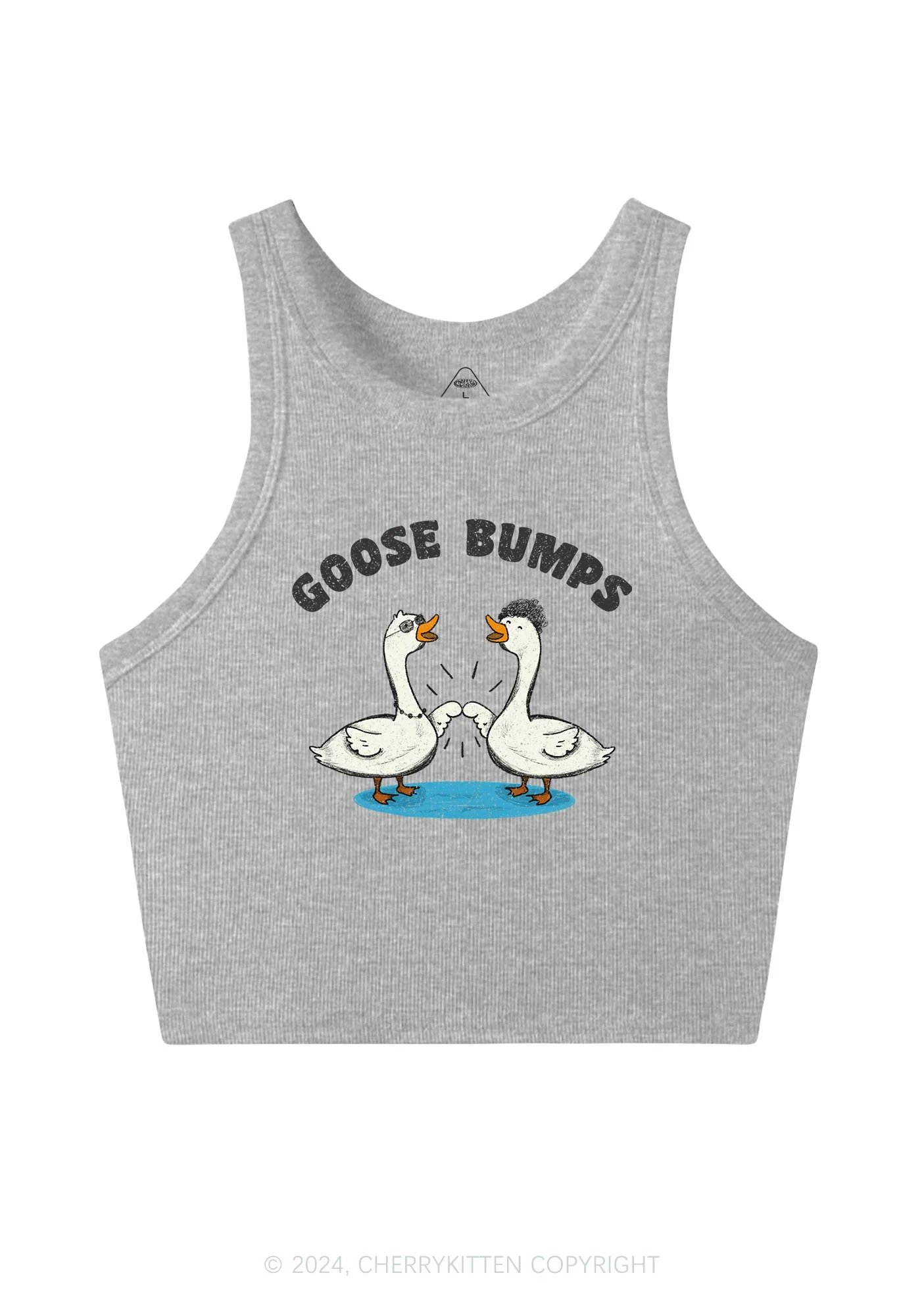 Goose Bumps Y2K Crop Tank Top Cherrykitten - Image 6