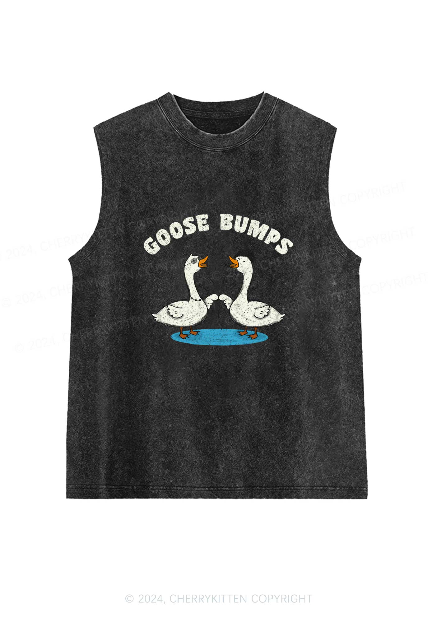 Goosebumps Duck Y2K Washed Tank Cherrykitten - Image 4