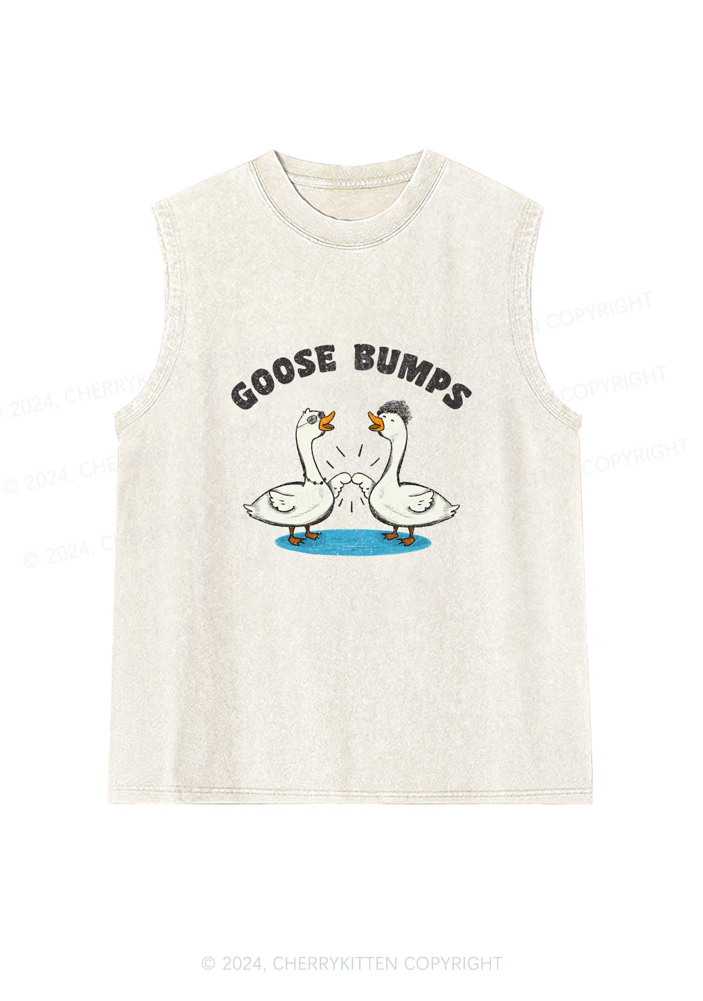 Goosebumps Duck Y2K Washed Tank Cherrykitten - Image 6