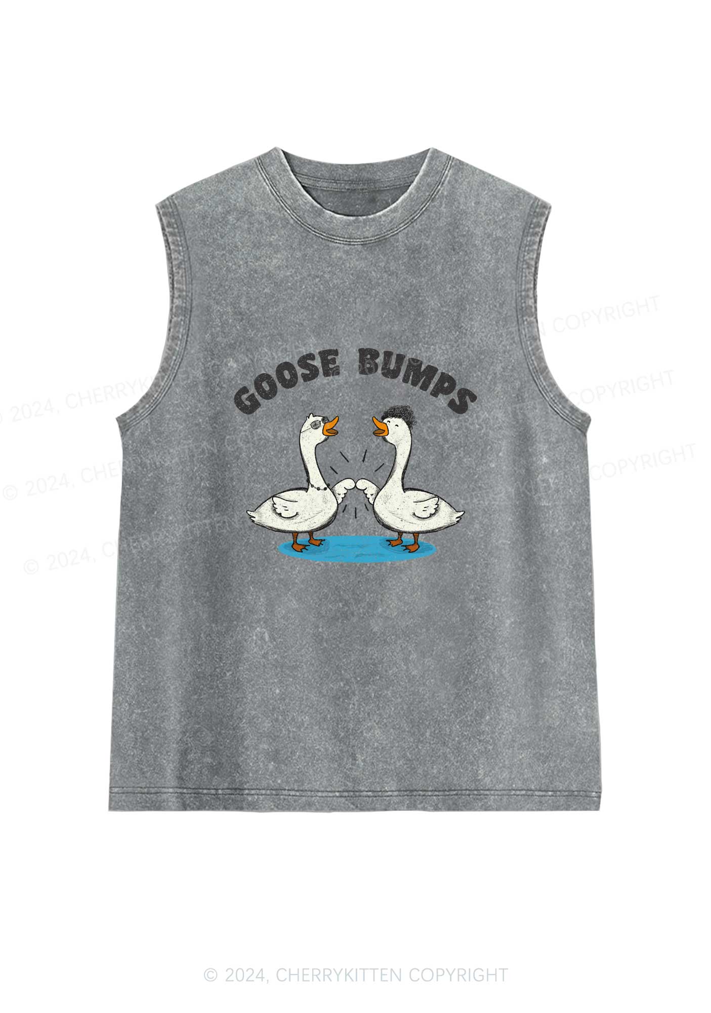 Goosebumps Duck Y2K Washed Tank Cherrykitten - Image 7