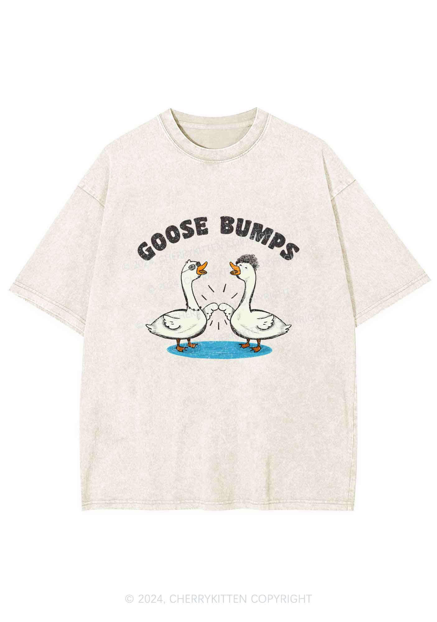 Goosebumps Duck Y2K Washed Tee Cherrykitten - Image 5