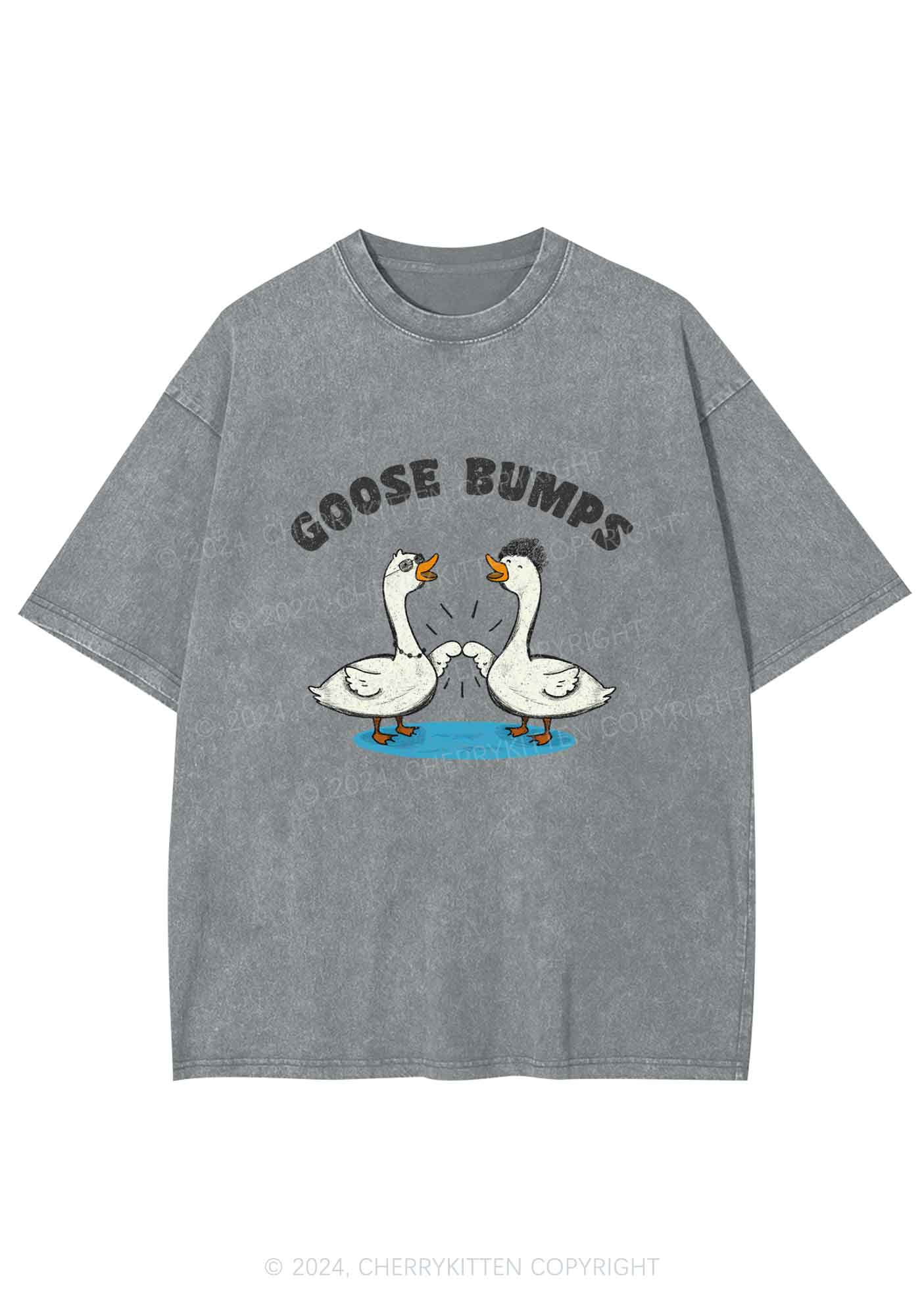 Goosebumps Duck Y2K Washed Tee Cherrykitten - Image 6